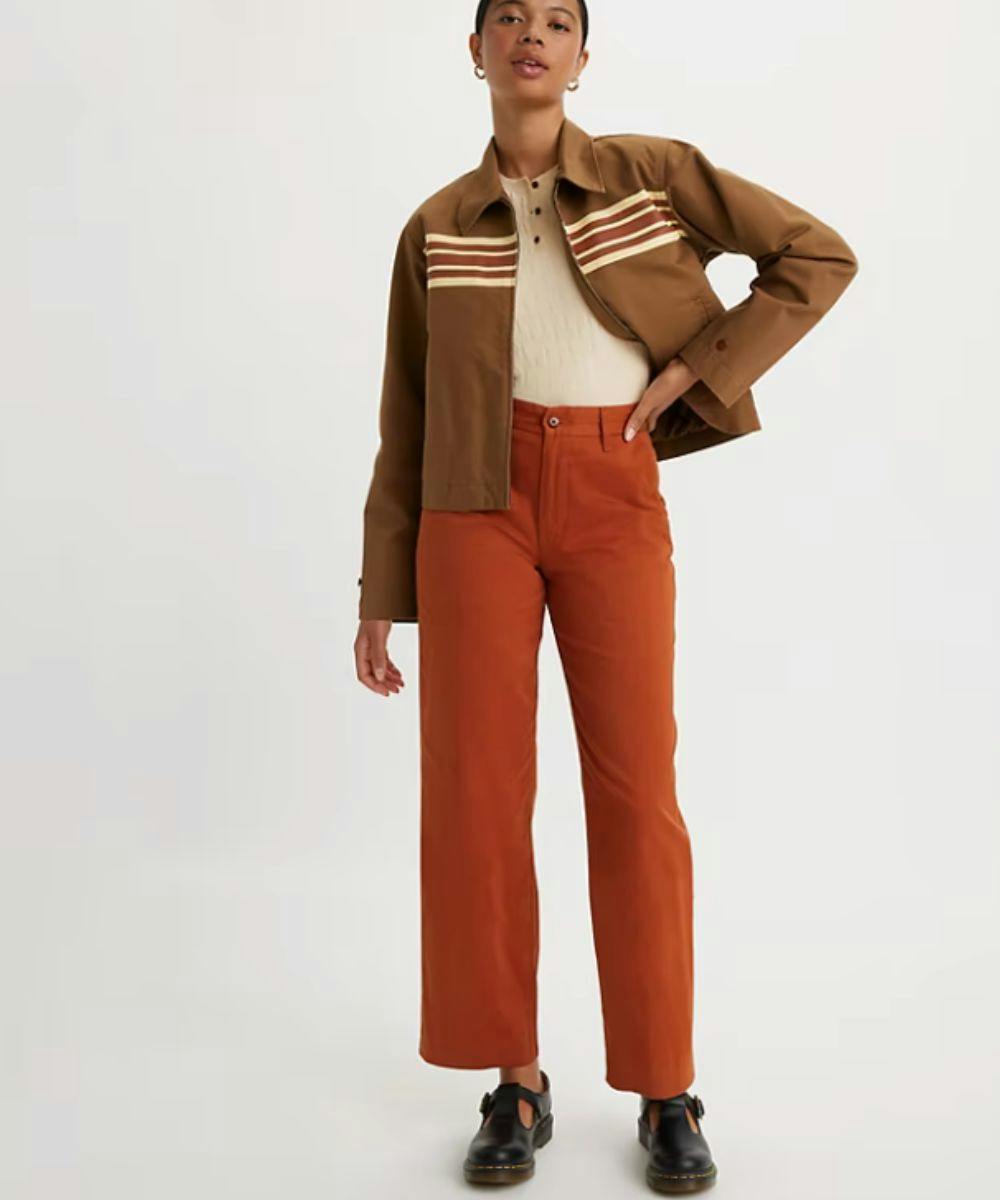 Emma chamberlain best sale striped pants