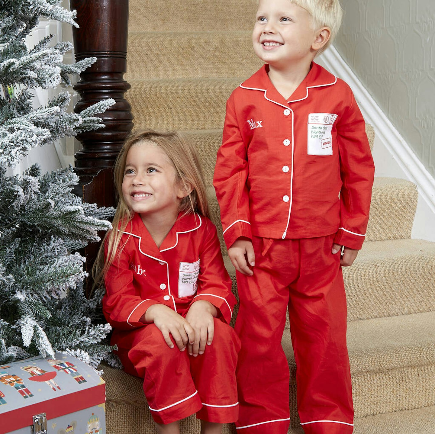 Family Christmas Pyjamas: Mini Lunn - Personalised Christmas Letter To Santa Pocket Pyjamas