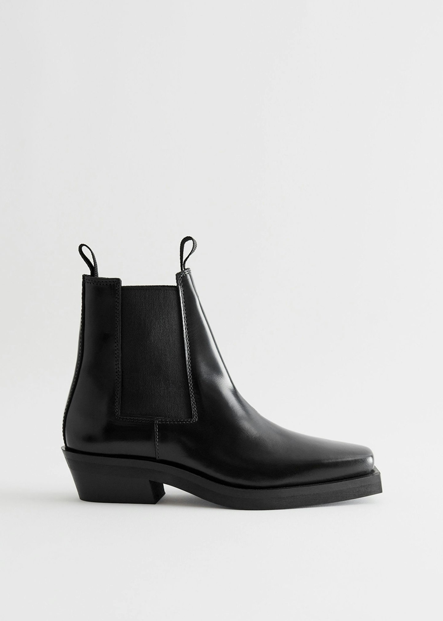 & Other Stories, Leather Chelsea Western Boots