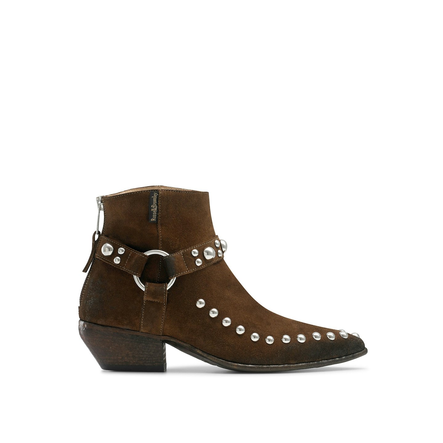 Russell & Bromley, Harness Embellished Low Ankle Boots