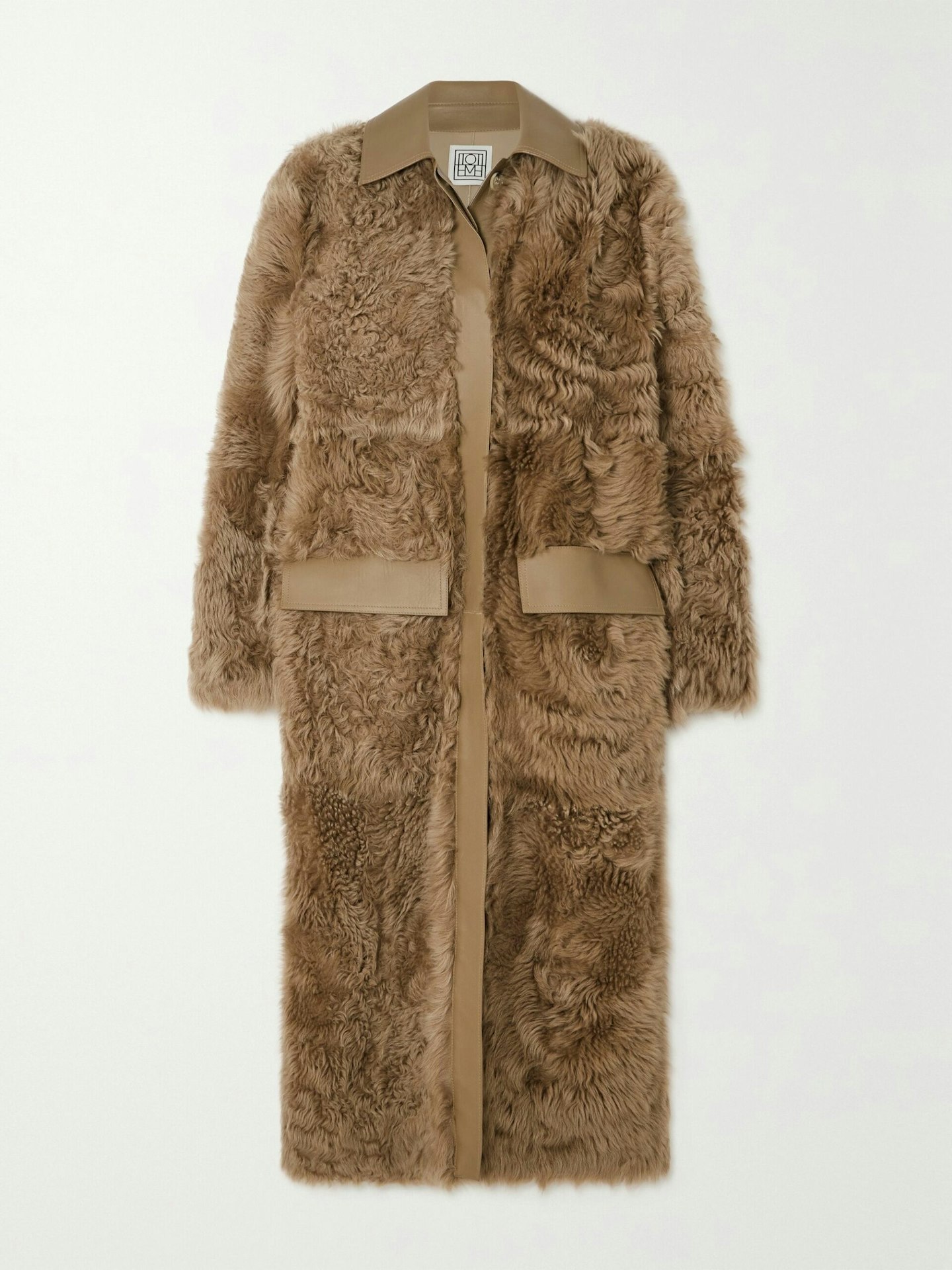 toteme shearling coat
