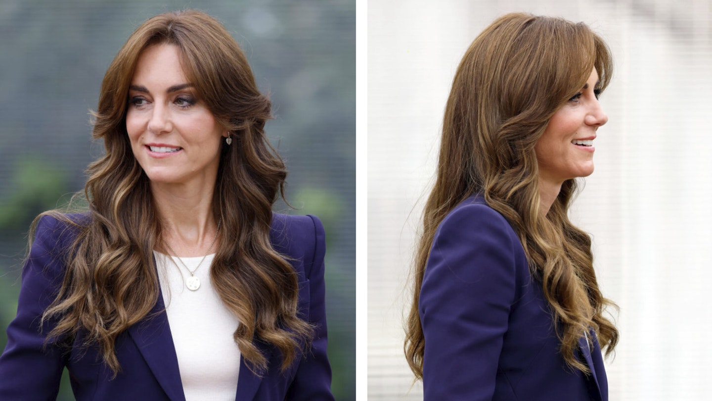 Kate Middleton Curtain Bangs