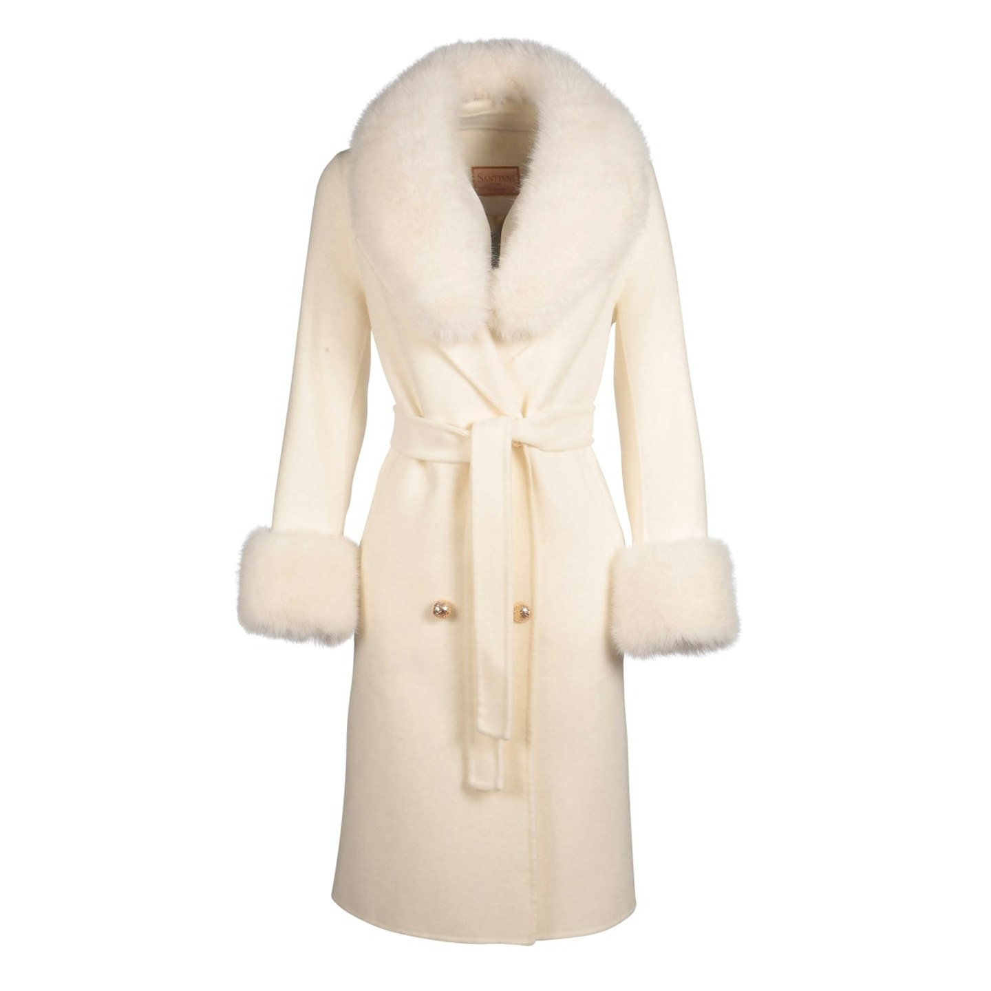 Wolf And Badger, Marlene Cashmere And Wool Coat
