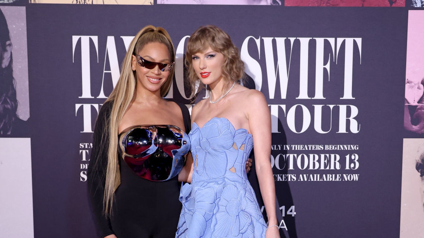 Taylor Swift and Beyoncé at the Eras Tour film premiere