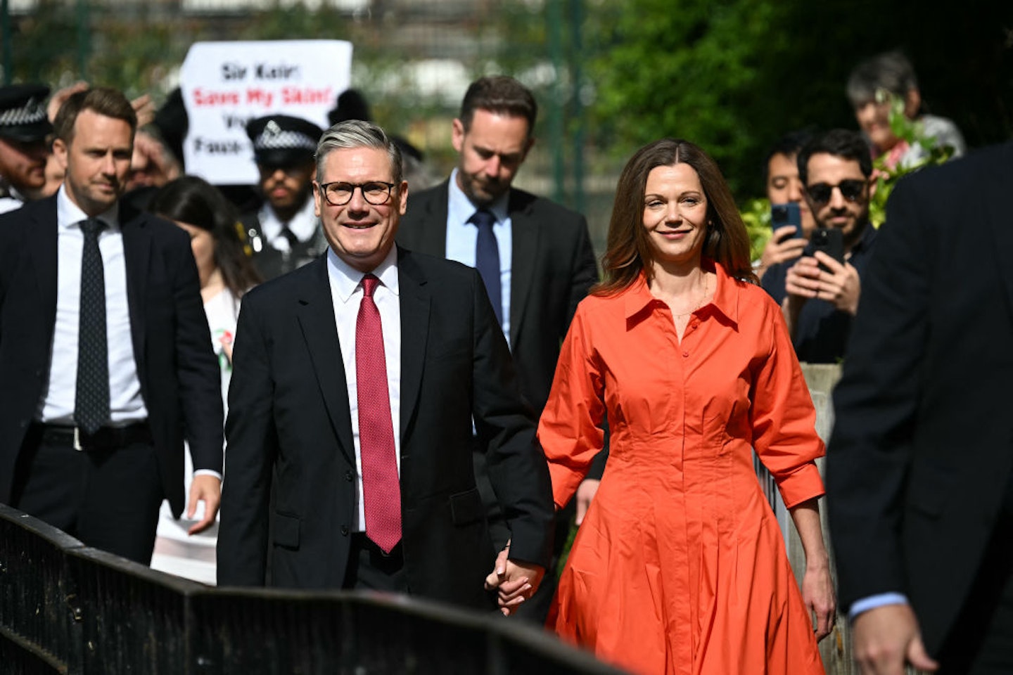 Victoria and Keir walking