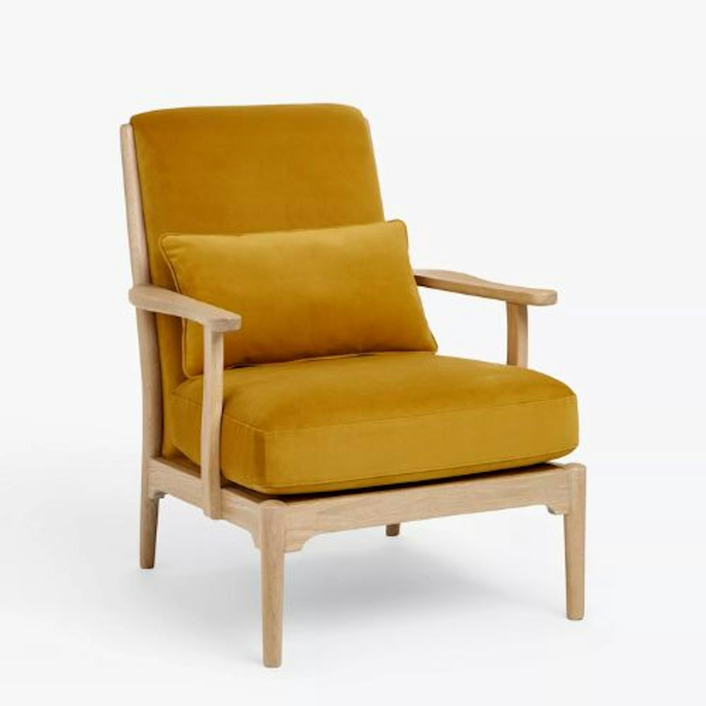 John Lewis Harp Armchair in Honey Velvet