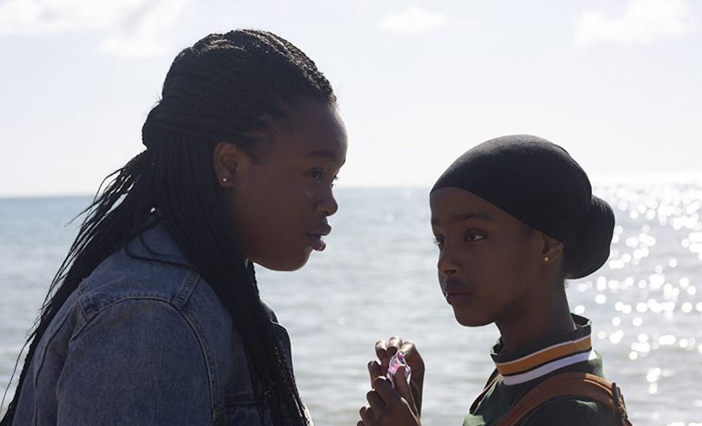 Two girls on the beach