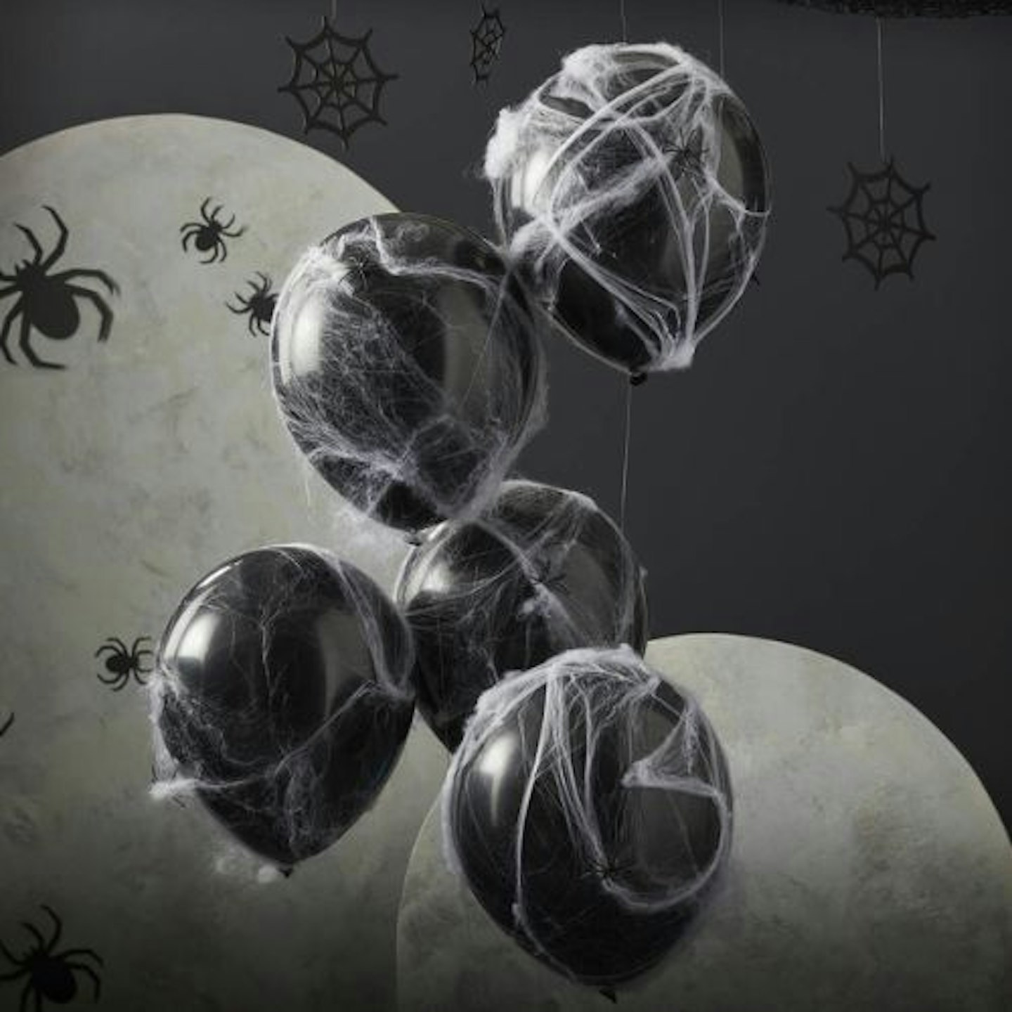 Spiders And Cobwebs Halloween Balloons