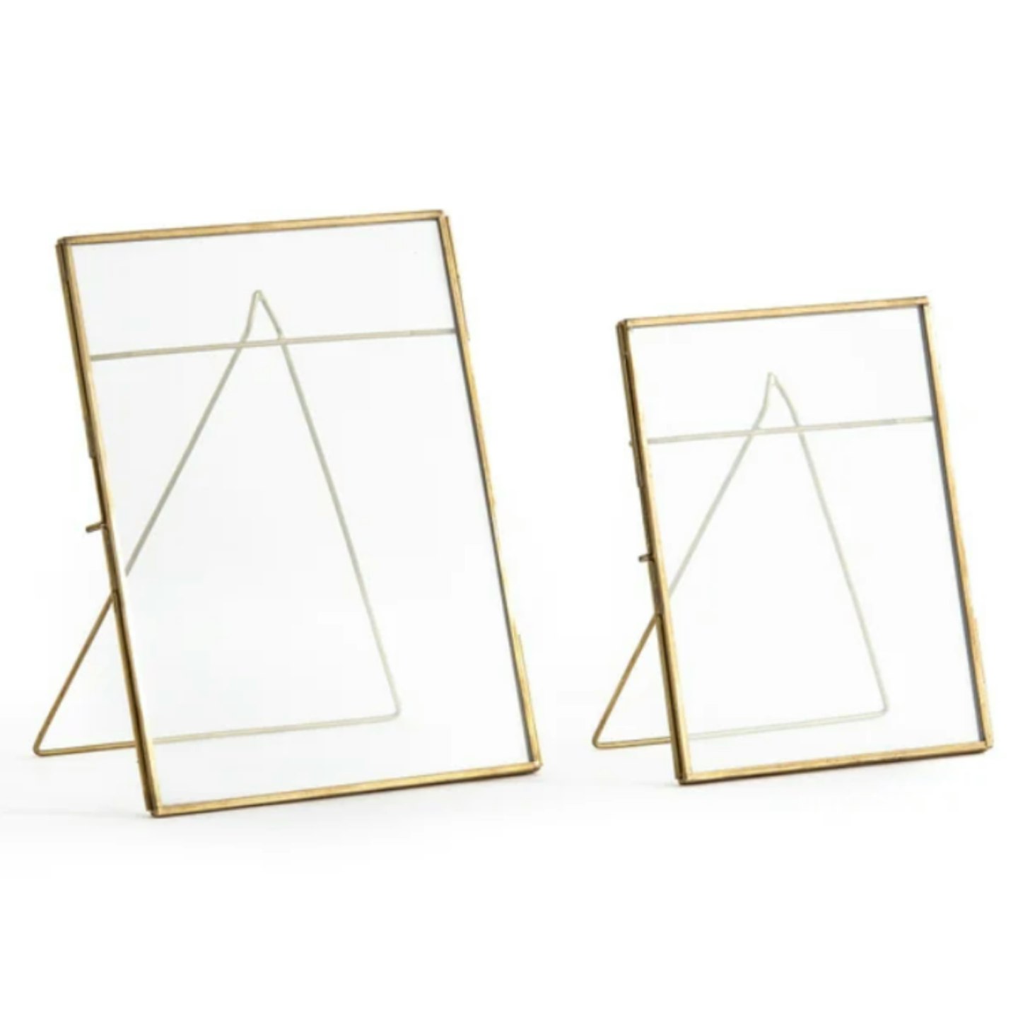 La Redoute Interieurs Set Of 2 Uyova Brass Or Black Frames 