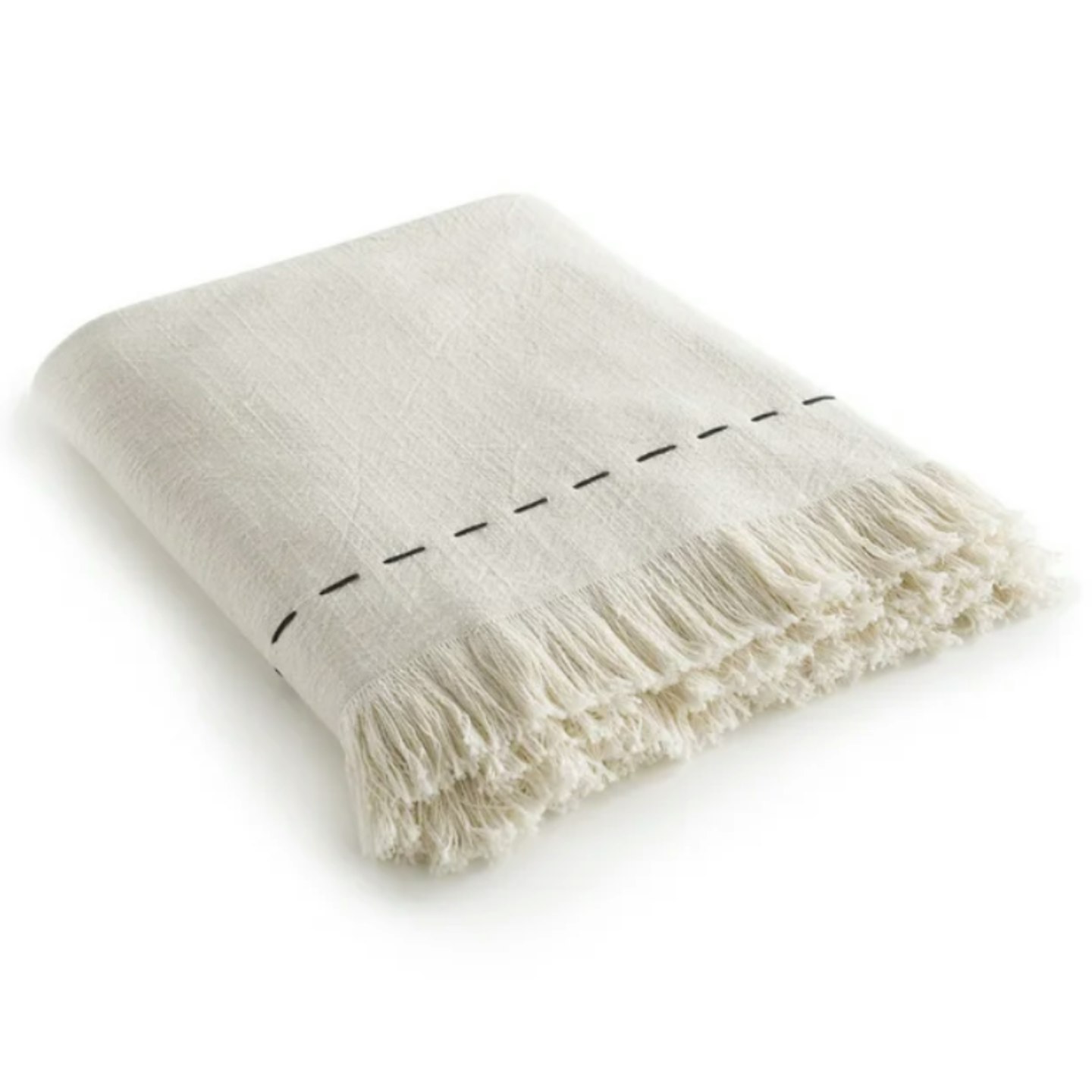 AM.PM Girandole Hand Embroidered Cotton Throw