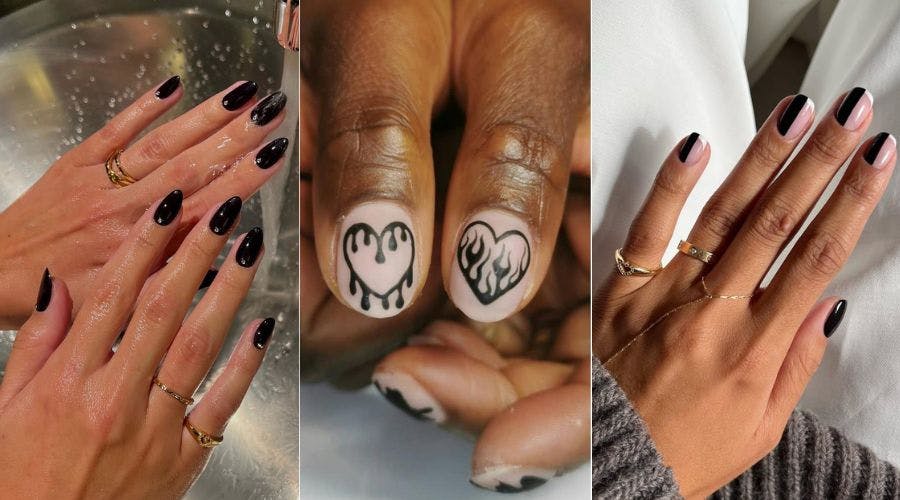 15 Short Fall Nail Ideas for Black Women in 2023 - thepinkgoose.com | Plum  nails, Cute nails for fall, Brown acrylic nails