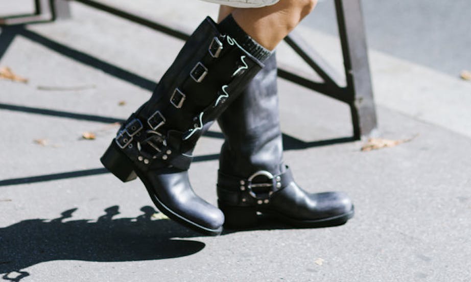 stylish biker boots