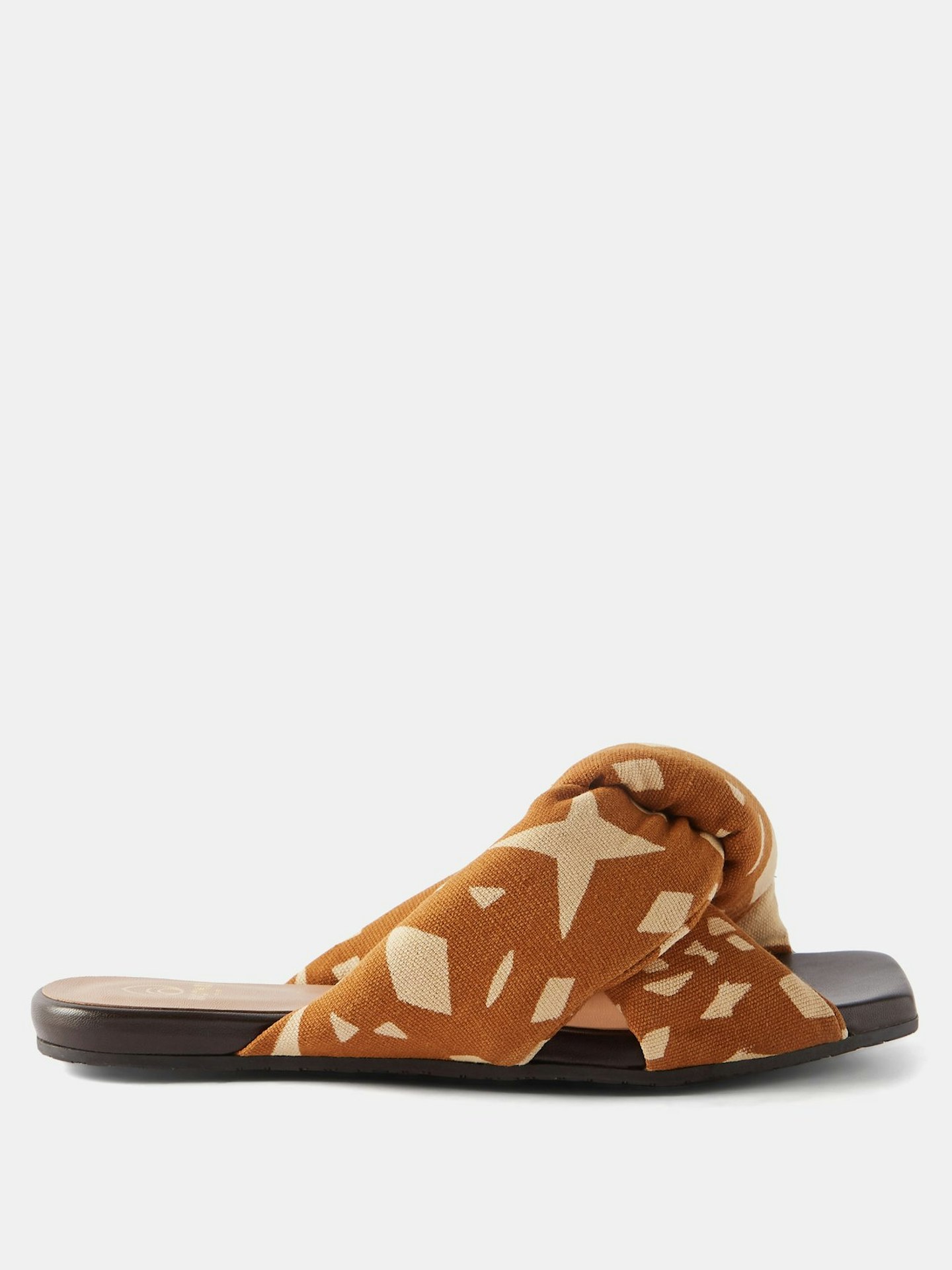 Brother Veilles Togo Batik-dyed Knotted Cotton-canvas Sandals