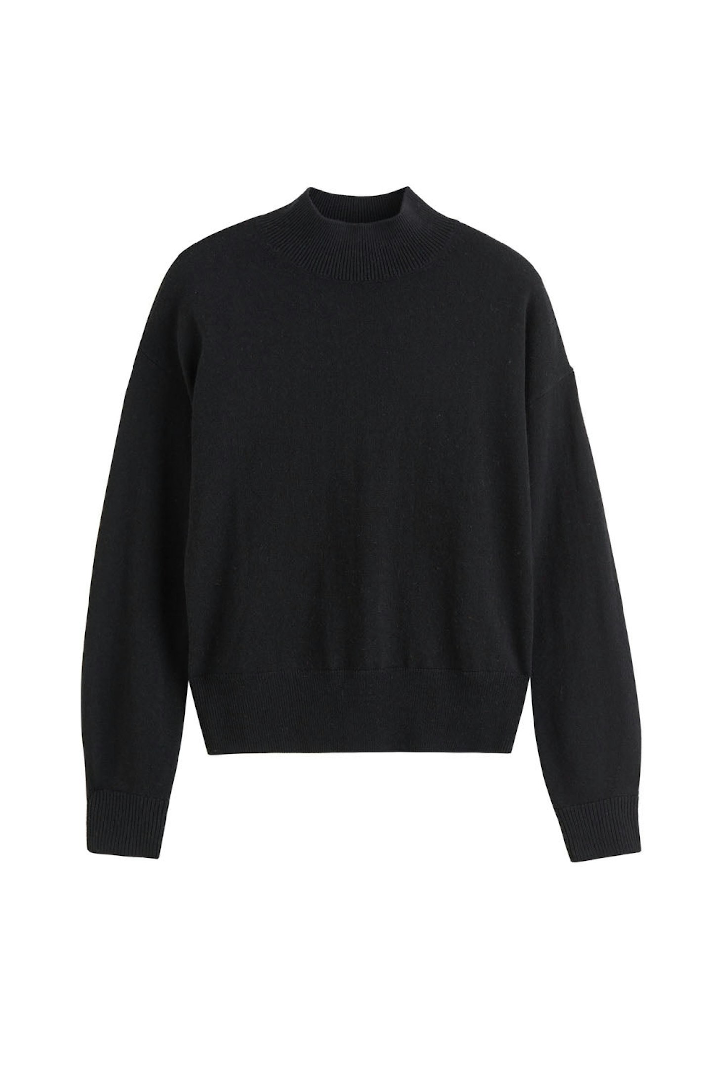 Chinti & Parker, Black Wool-Cashmere Bell Sleeve Sweater