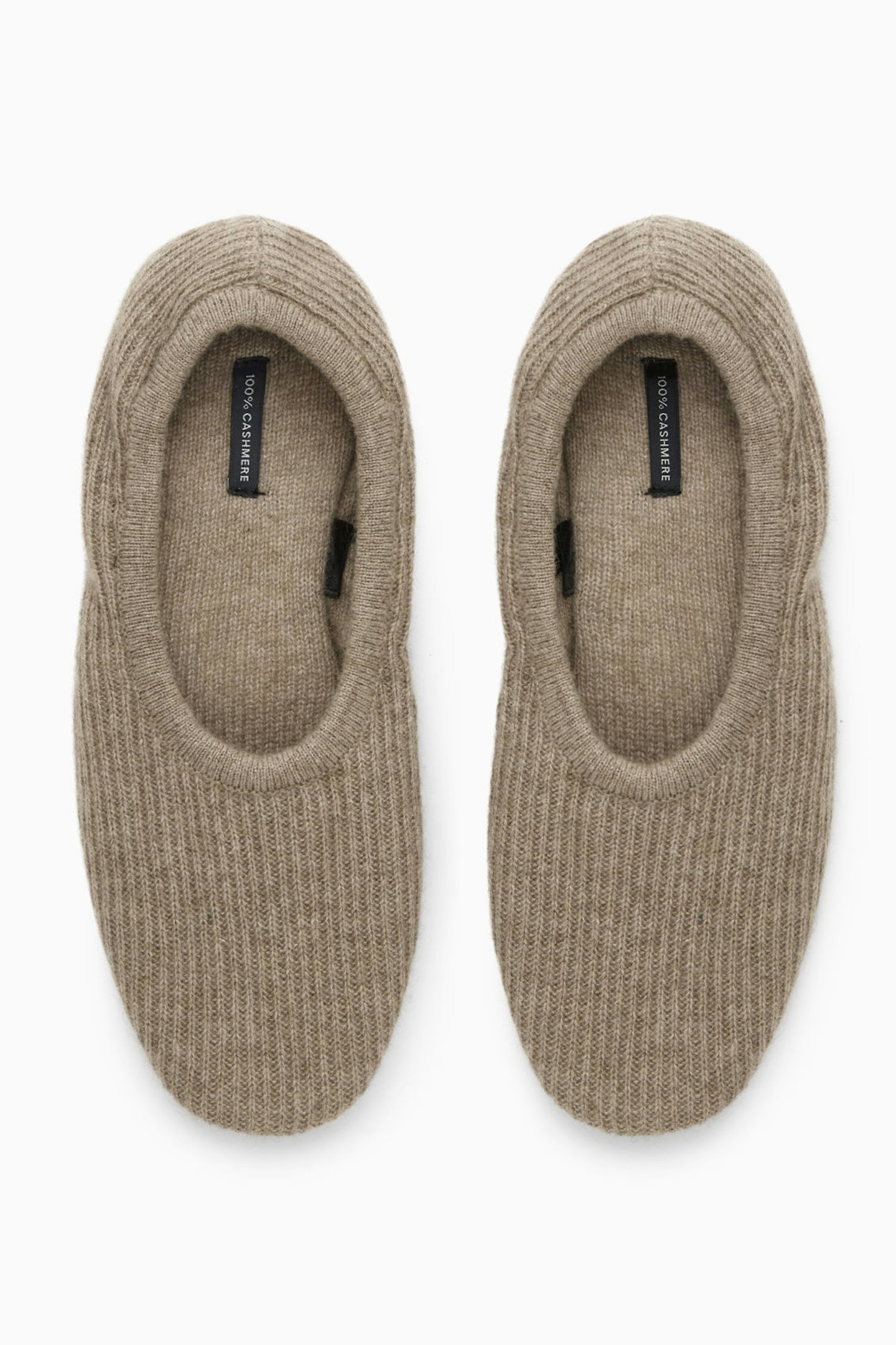 COS Ribbed Cashmere Slippers