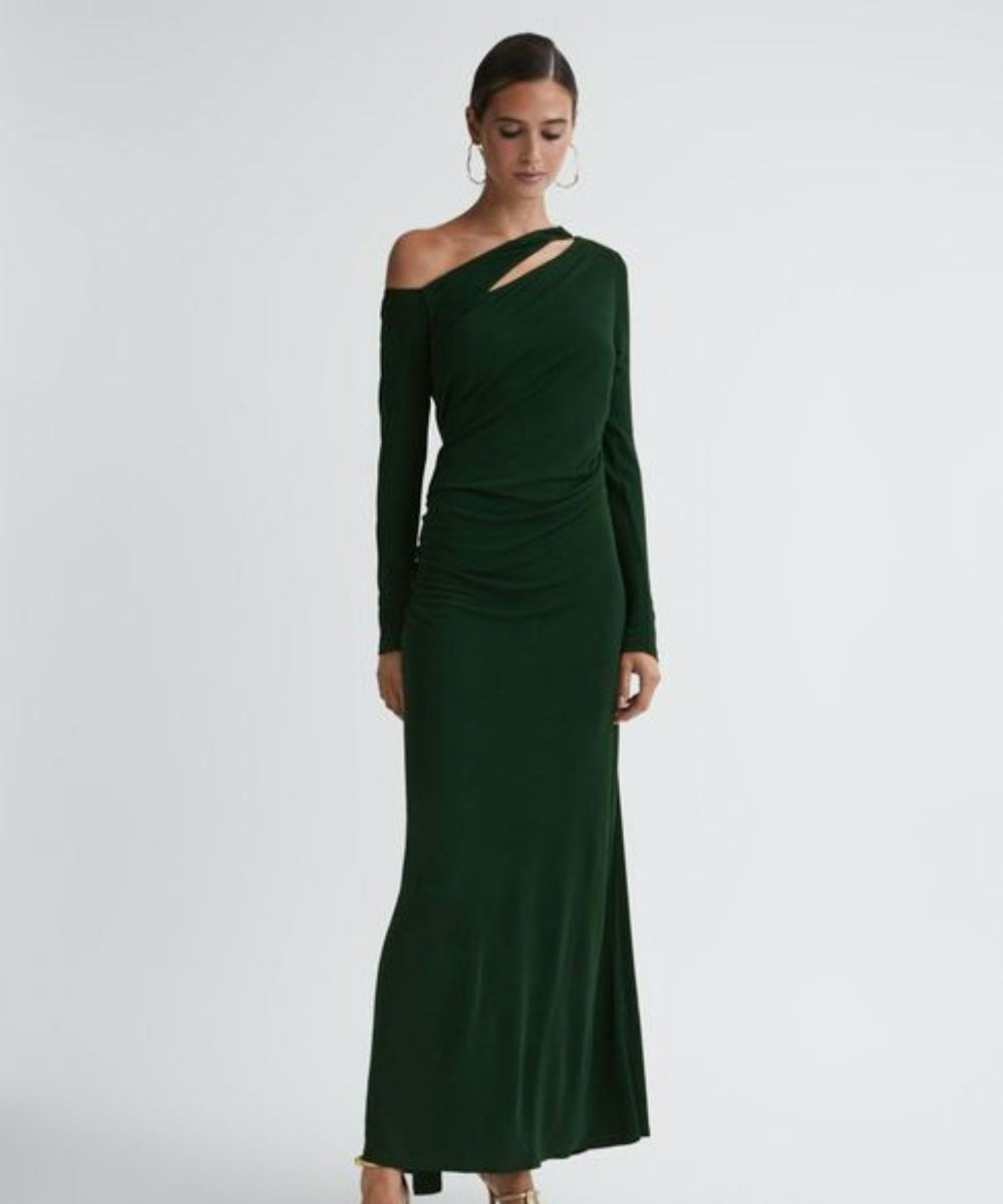 Off-The-Shoulder Cut-Out Maxi Dress