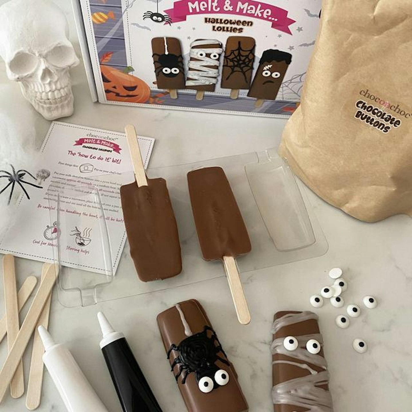 Choc On Choc Halloween Lollipops