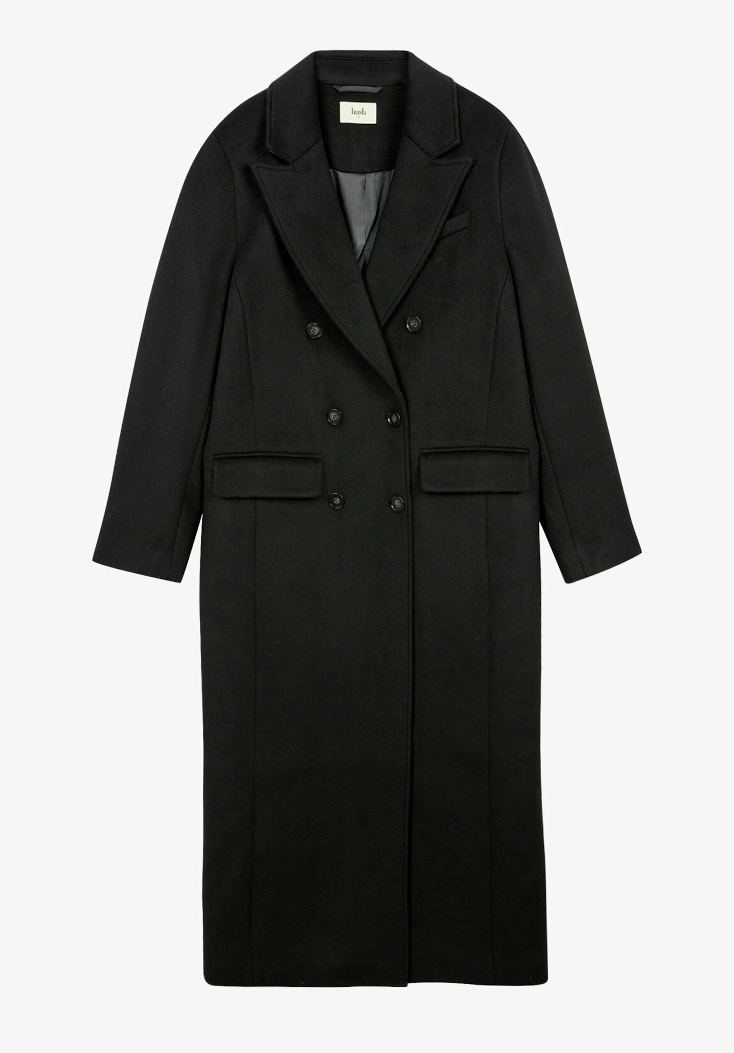 Hush, Miranda Double-Breasted Wool-Blend Coat