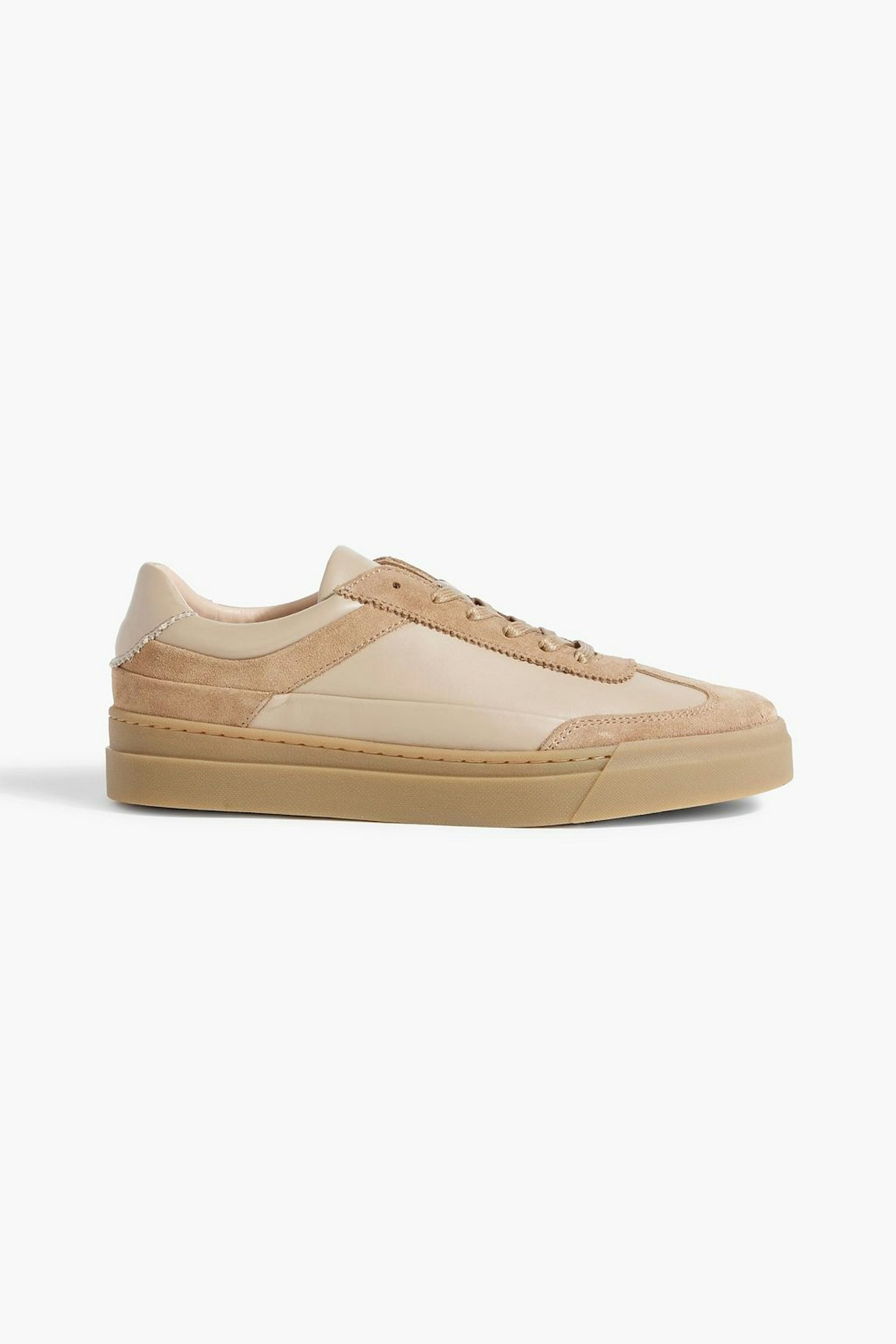 Iris & Ink, Gina Leather And Suede Sneakers