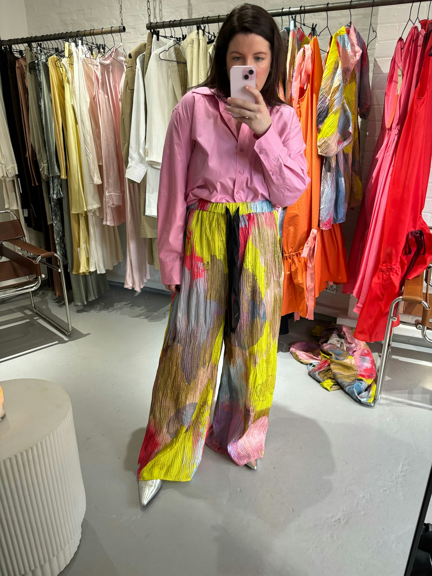 Jigsaw x Roksanda plisse silk trousers