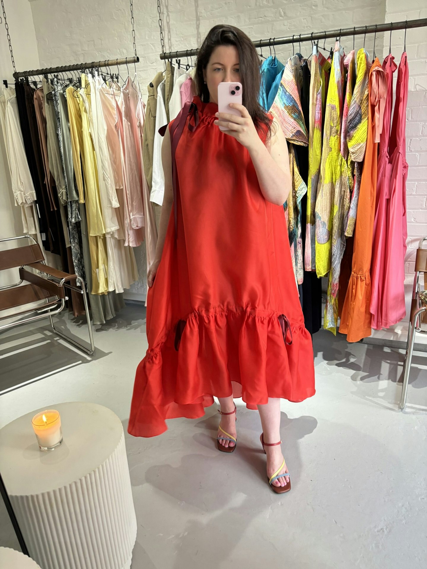 Jigsaw x Roksanda red dress