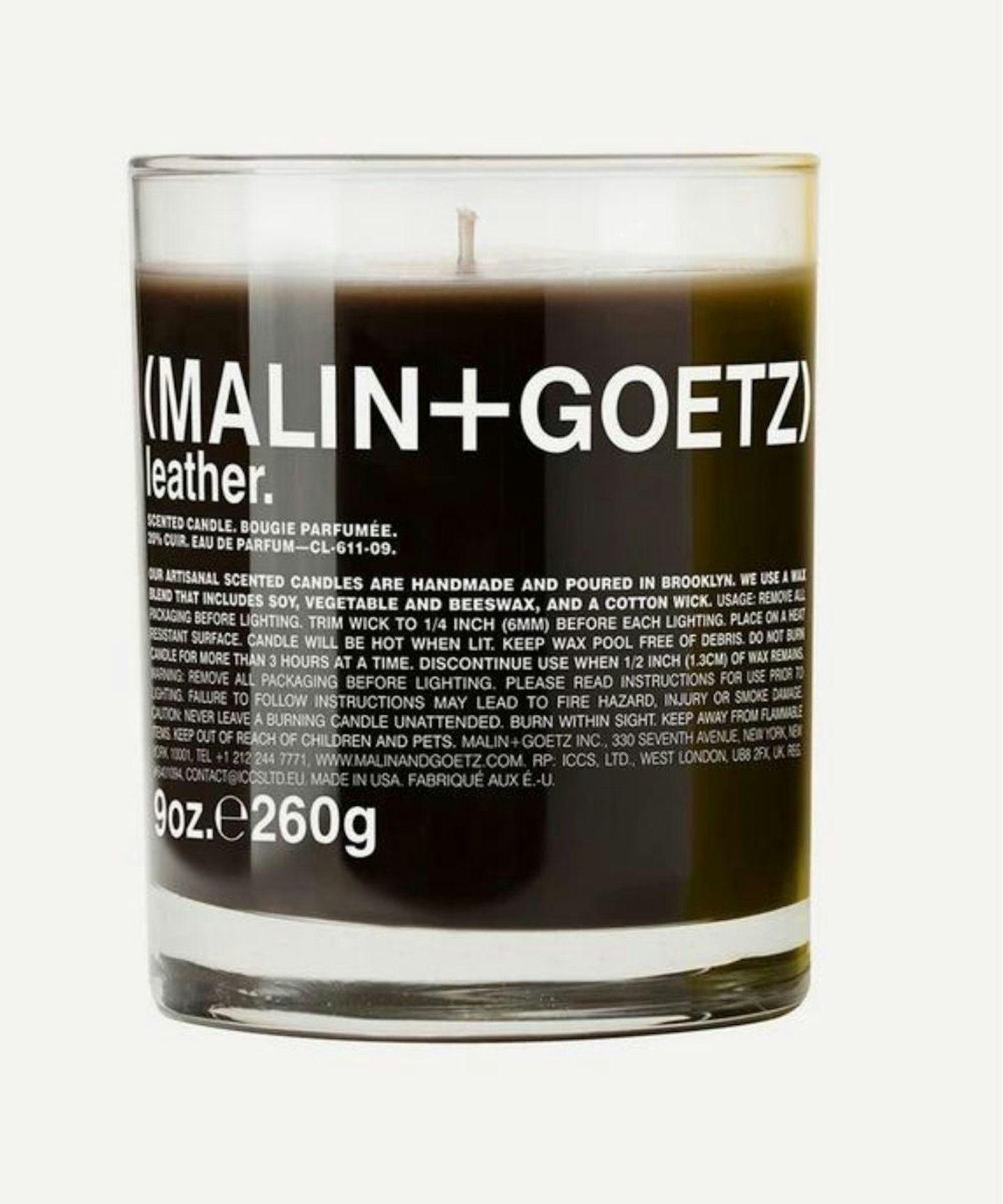 Malin Goetz Leather Scented Candle 