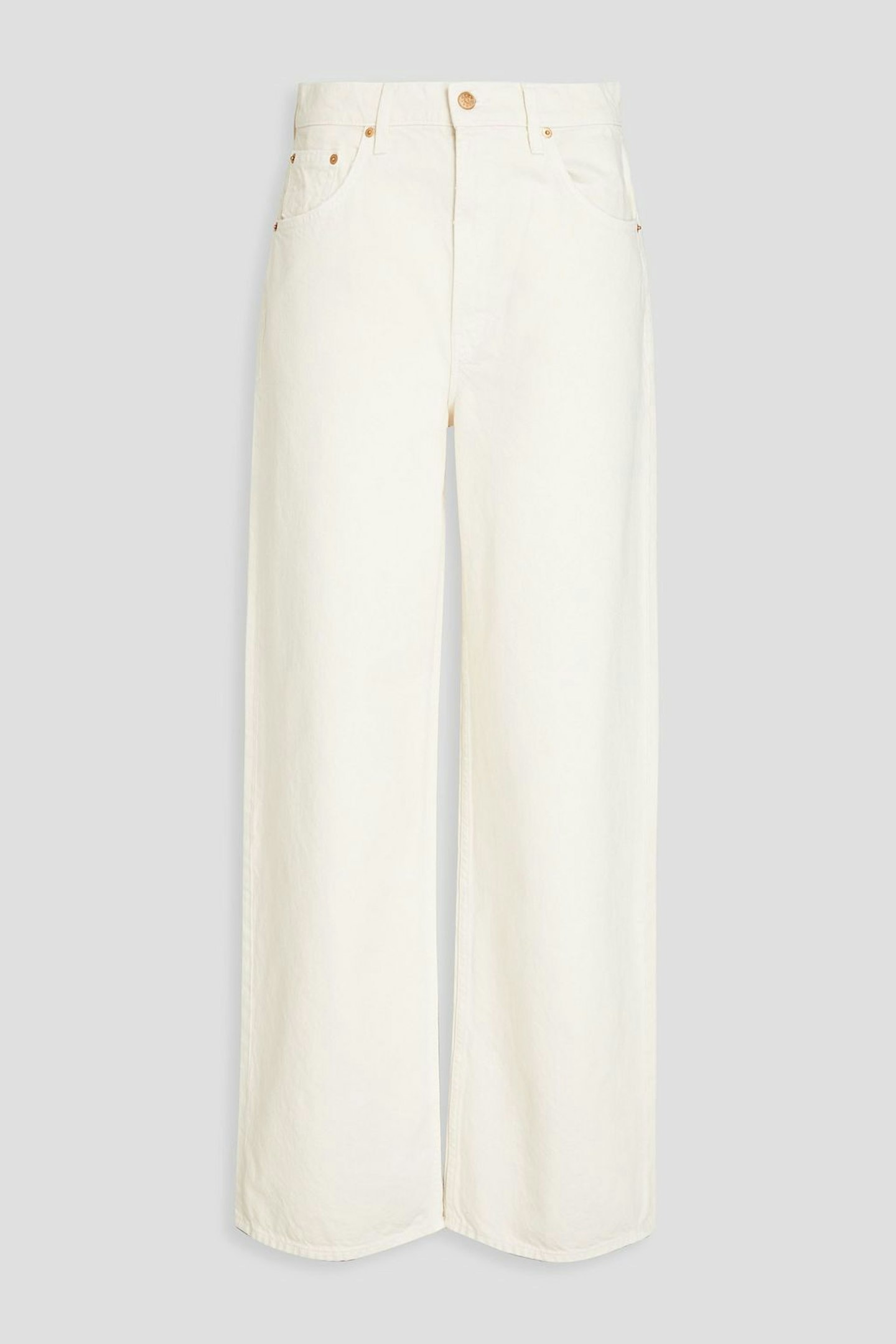 Mother, Fun Dip Puddle High-Rise Wide-Leg Jeans