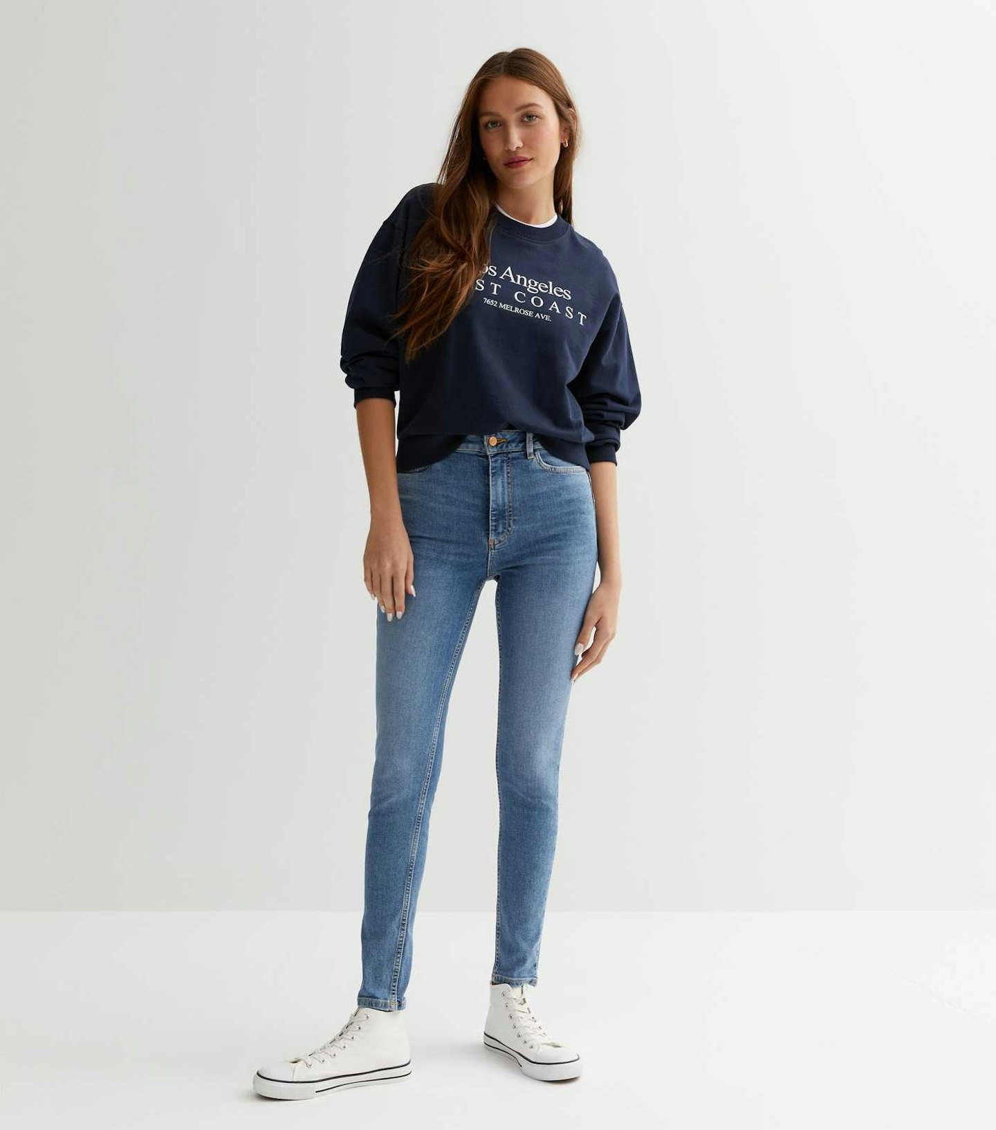 New Look, Blue Lift & Shape Jenna Skinny Jeans