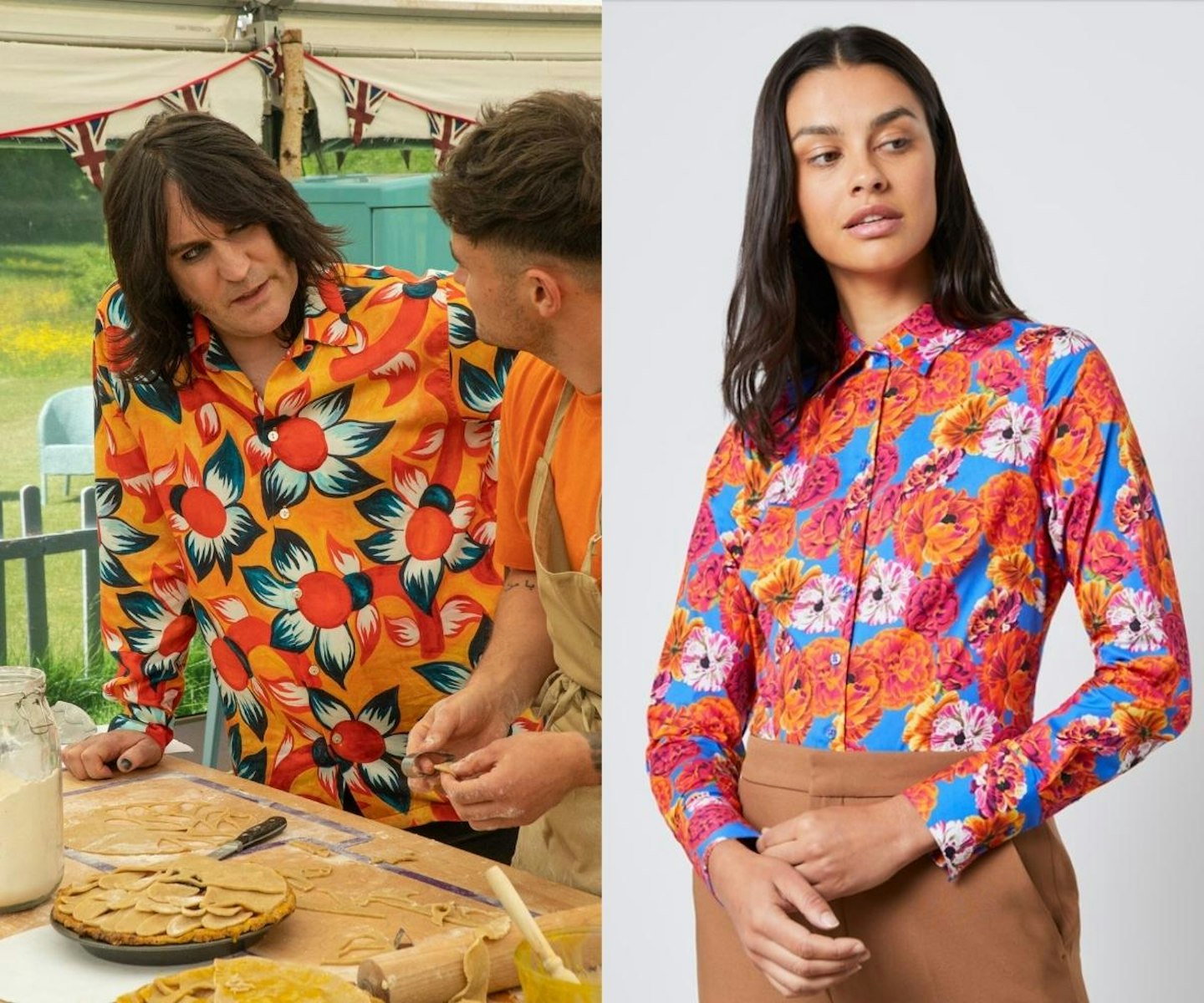 Episode 5 Dupe: Noel's Orange Floral Shirt