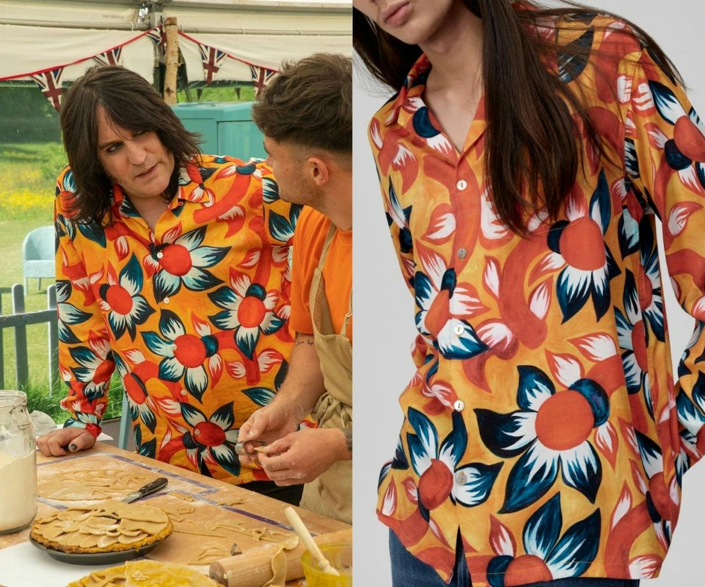 Episode 5 Original: Noel's Orange Floral Shirt