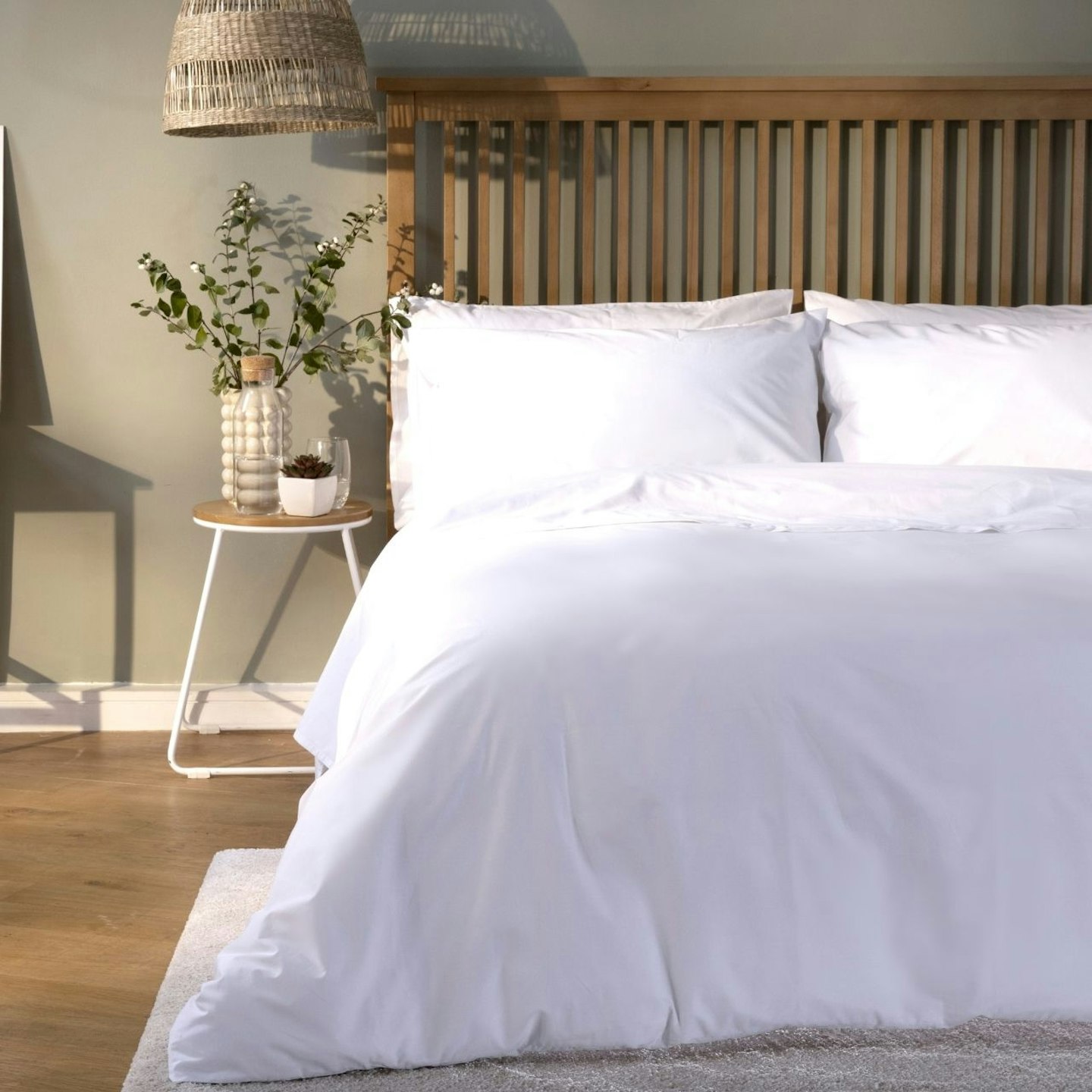 Cuddledown Cotton Percale Bedding Set