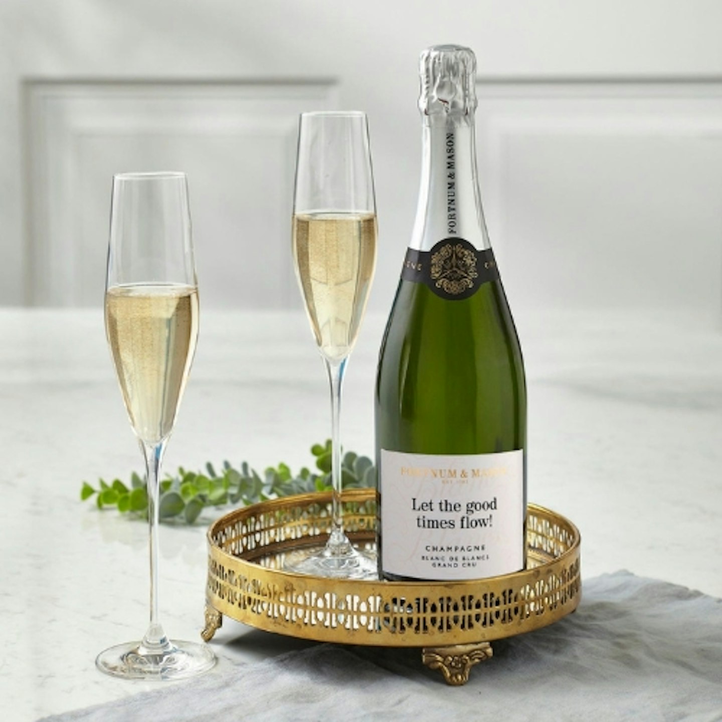 Fortnum & Mason, Personalised Blanc de Blancs Champagne Hostomme