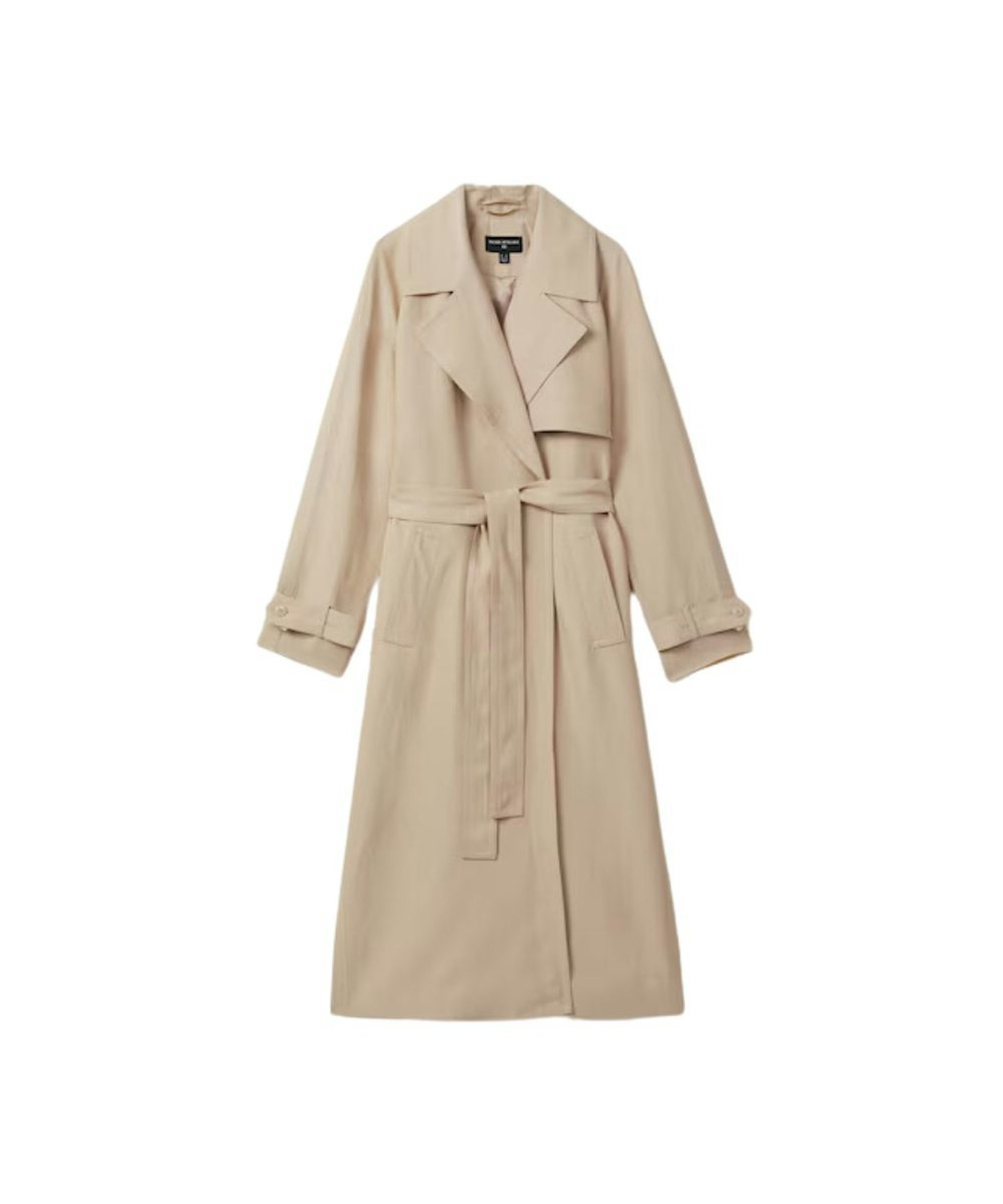 Reiss Blush Belted Trench Coat