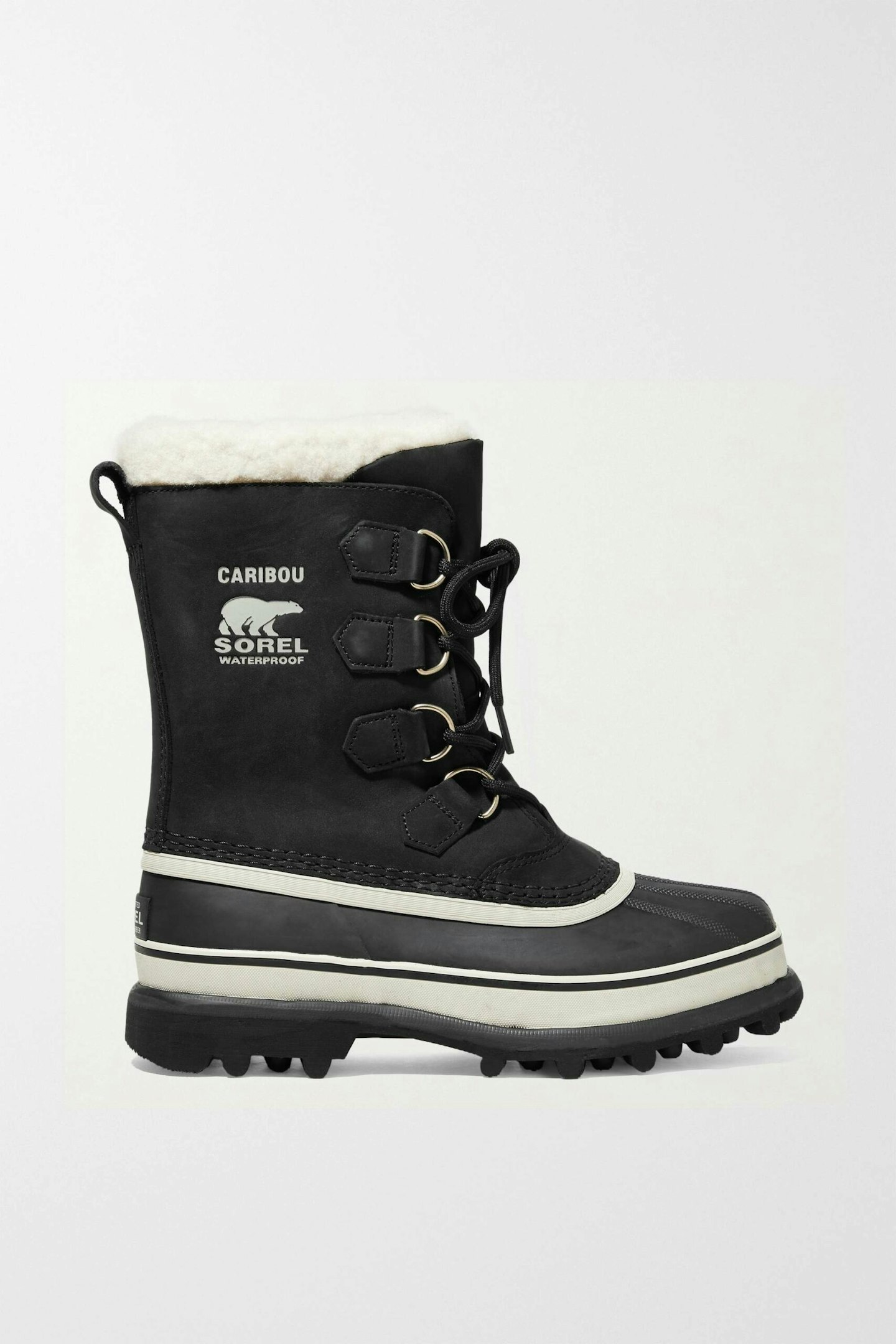 Sorel, Caribou Waterproof Nubuck And Rubber Boots
