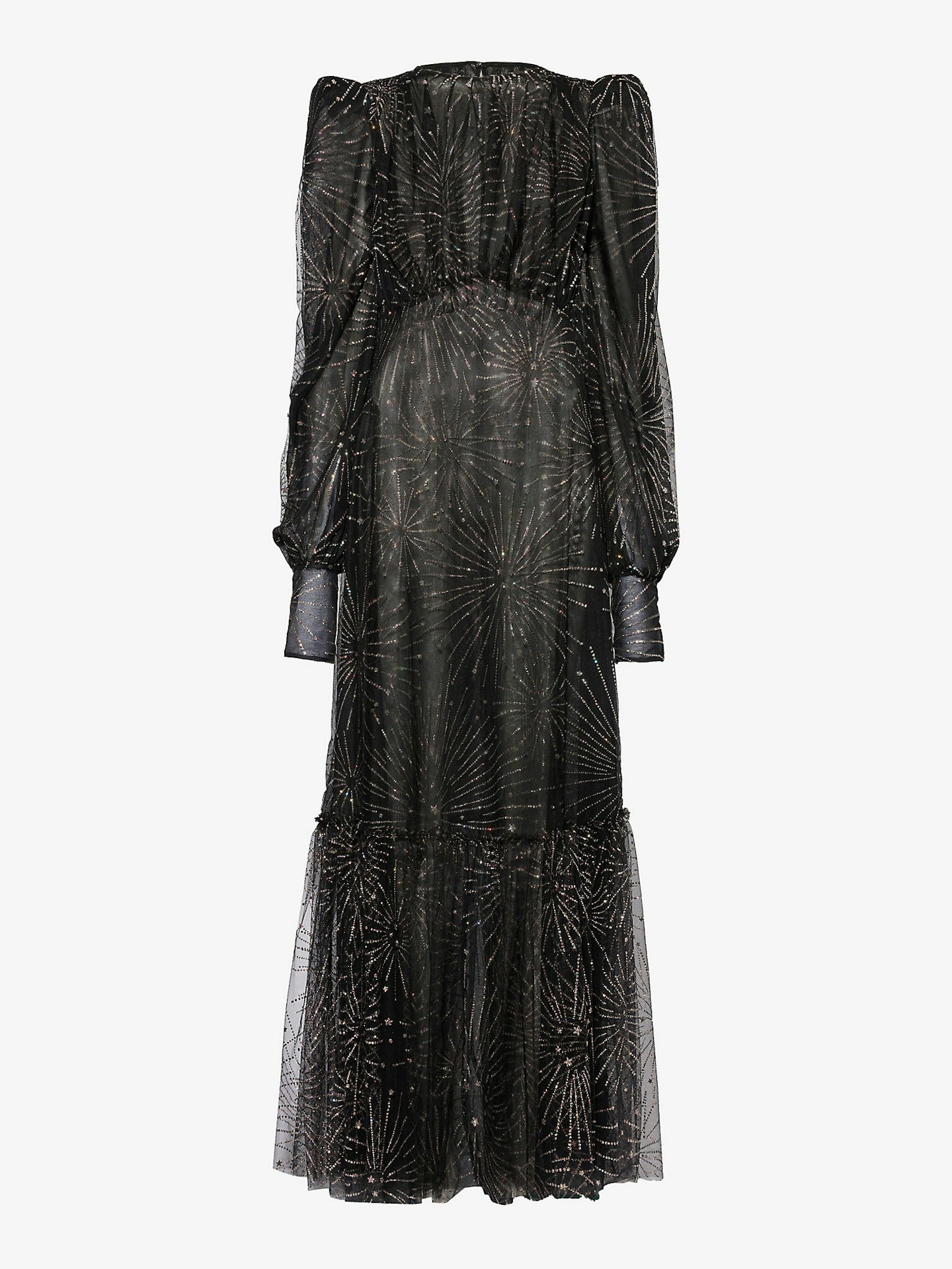 The Vampire's Wife, The Royal Sorceress Glitter-Embellished Woven Maxi Dress