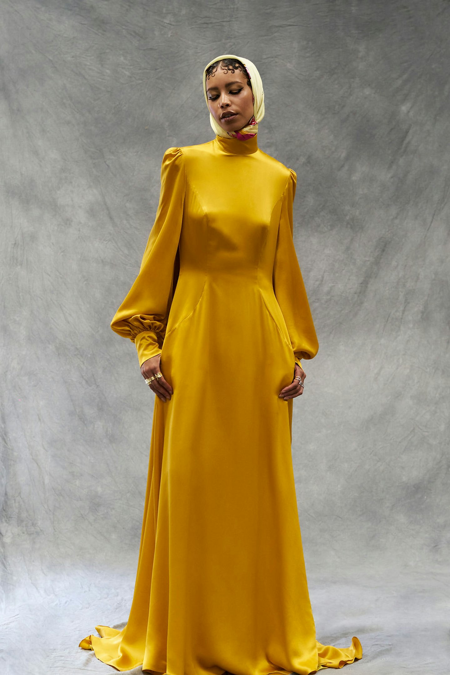Sabirah The Princess Gown in Sunset Yellow