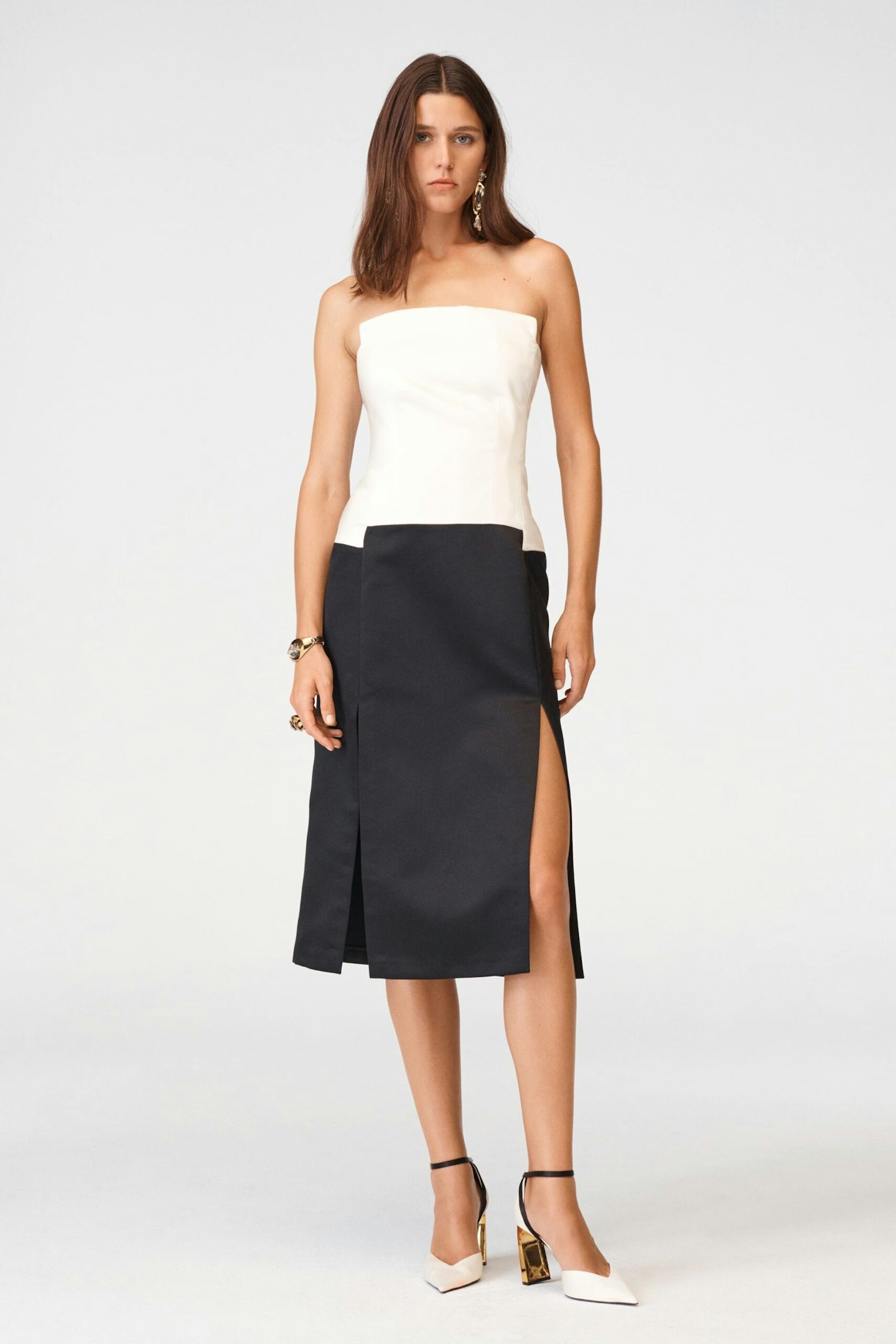 Zara, Contrast Corsetry-Inspired Dress