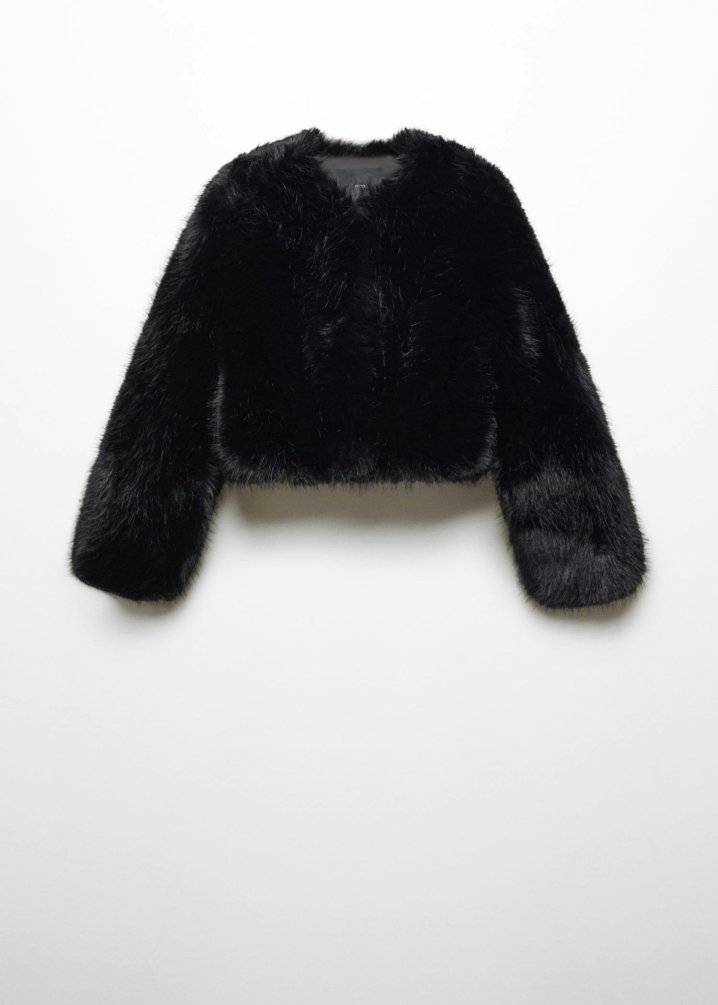 The Frankie Shop Fallon Short Faux Fur Coat - Black