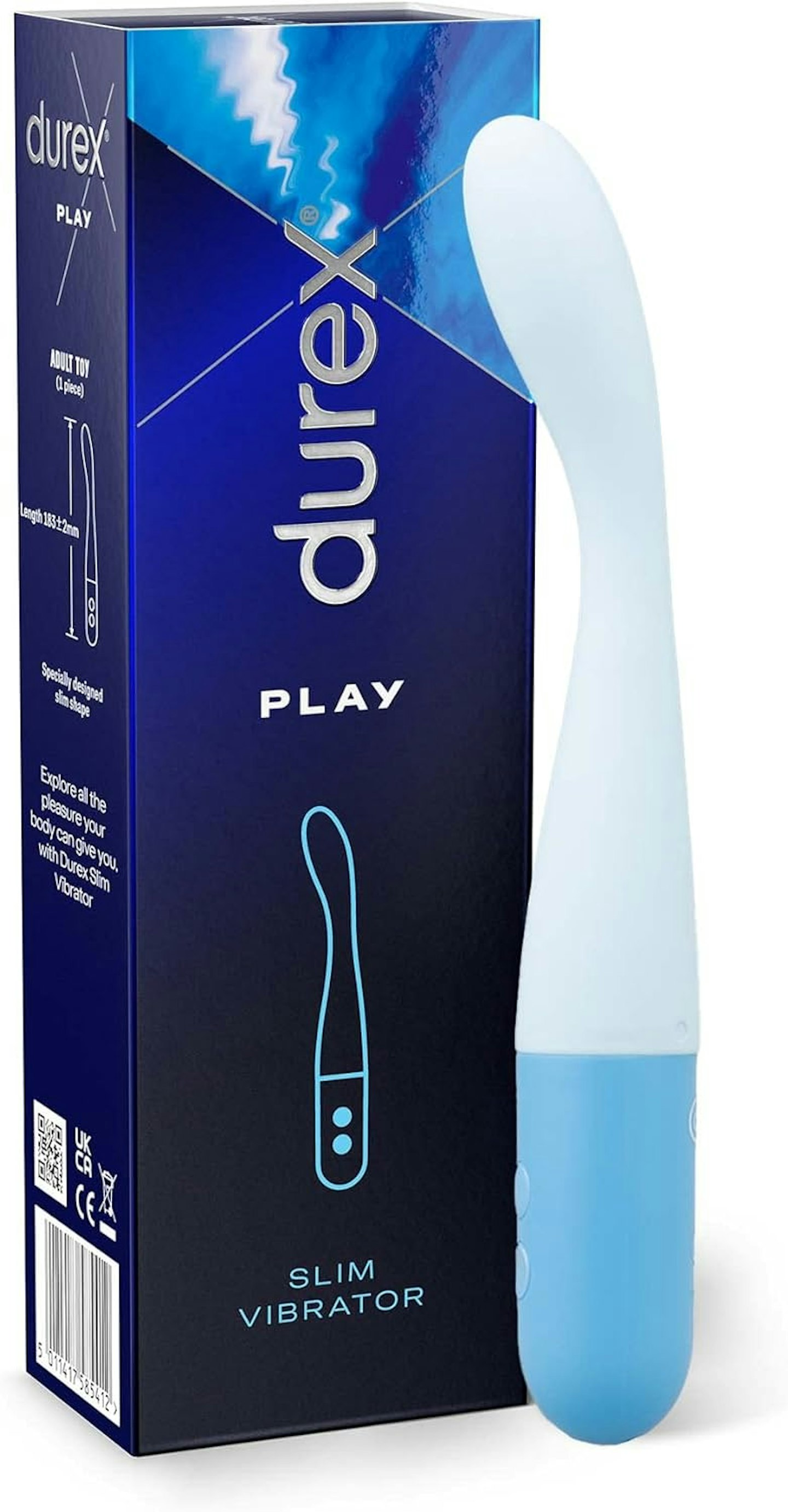 Durex Play Slim Vibrator Sex Toy Waterproof 8 Vibrations