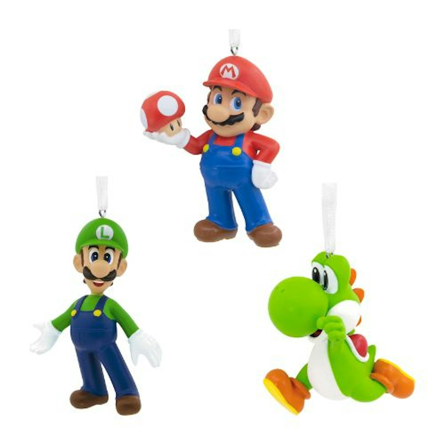 Mario + Luigi + Yoshi Holiday Ornament bundle