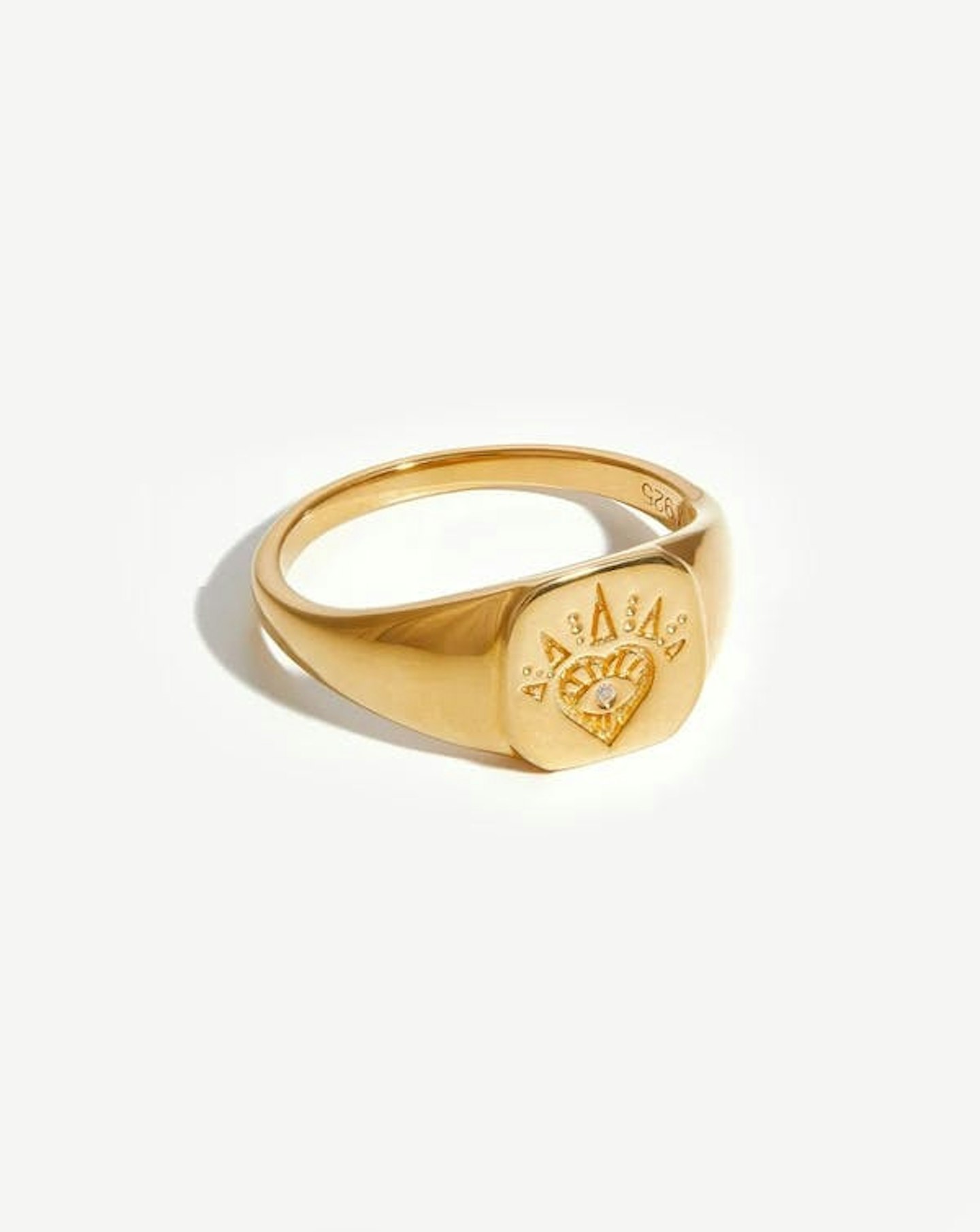 Missoma, Open Heart Signet Ring