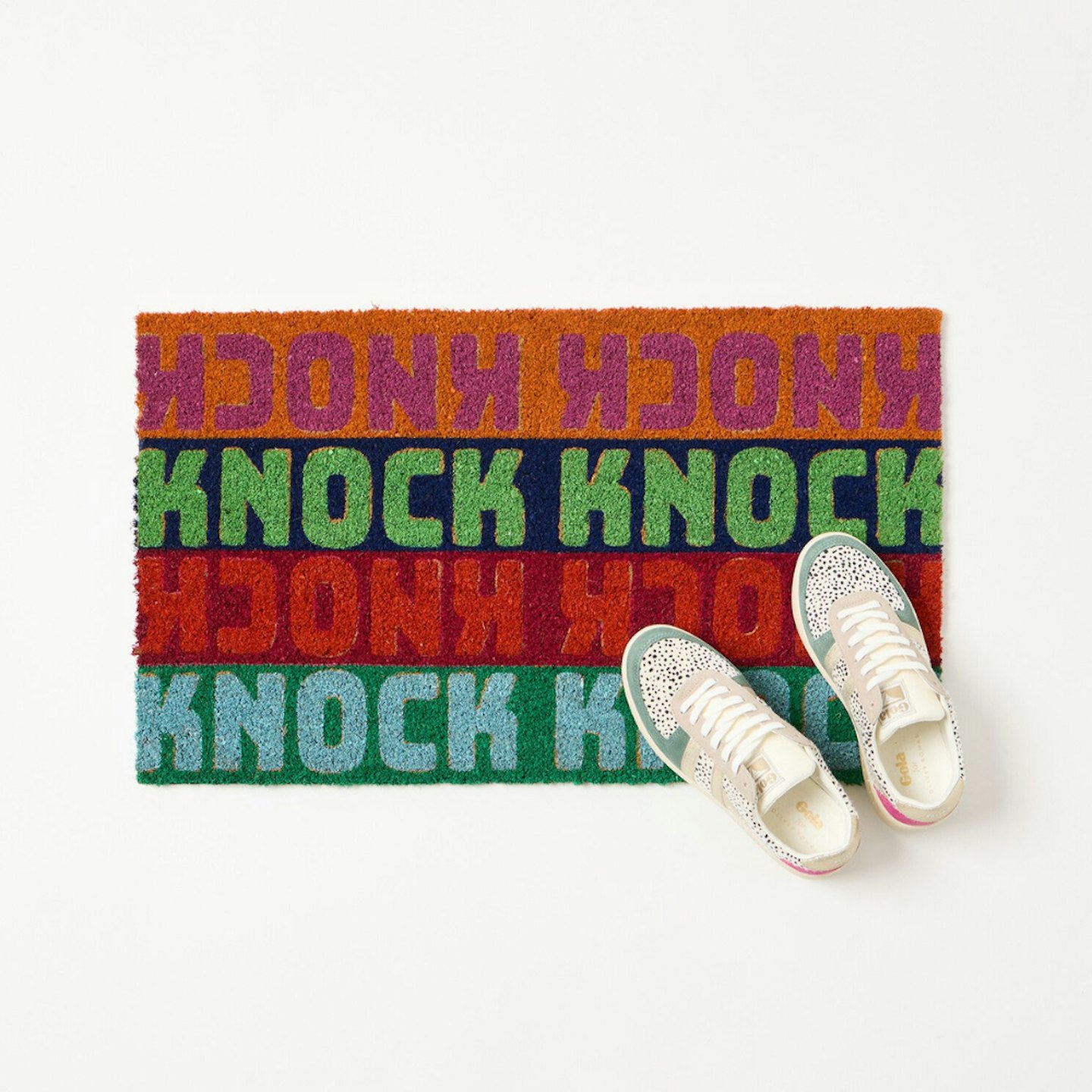 knock knock doormat