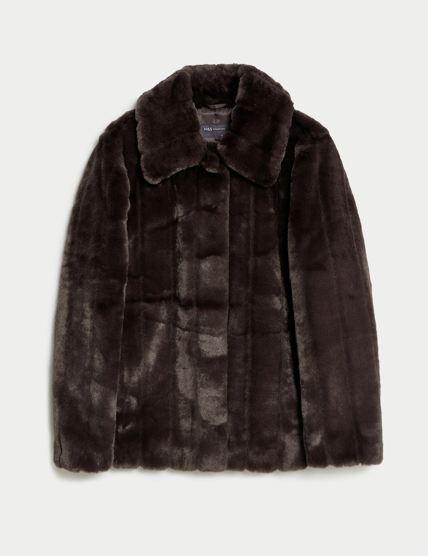 M&S faux fur jacket selena gomez