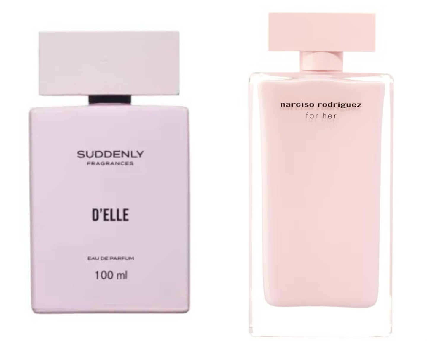 D'elle vs Narciso Rodriguez For Her