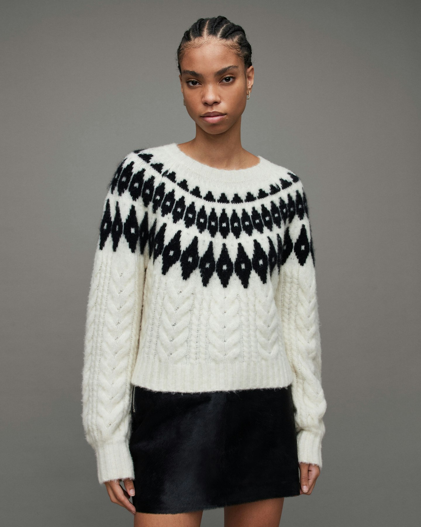 AllSaints, Larson Fair Isle Crew-Neck Jumper