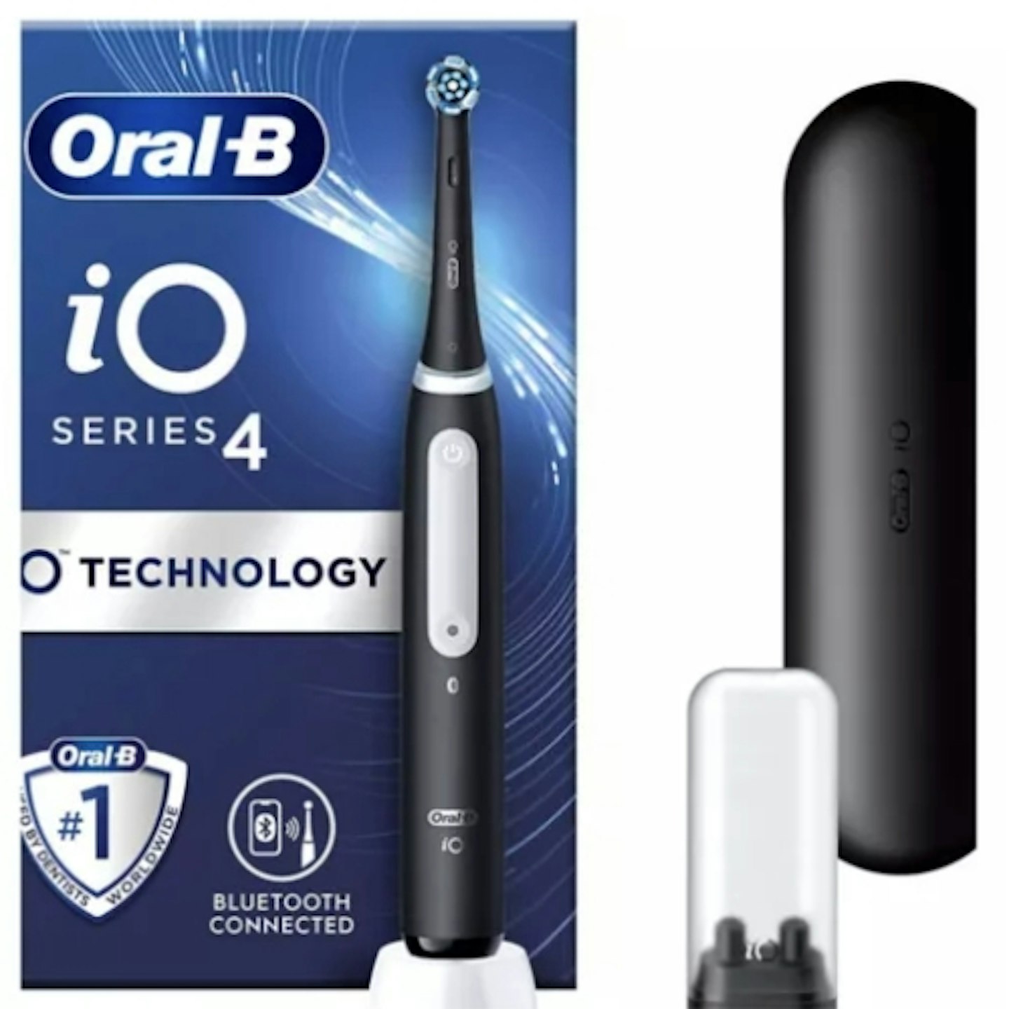 Oral-B iO4 Electric Toothbrush - Black (+ Travel Case)