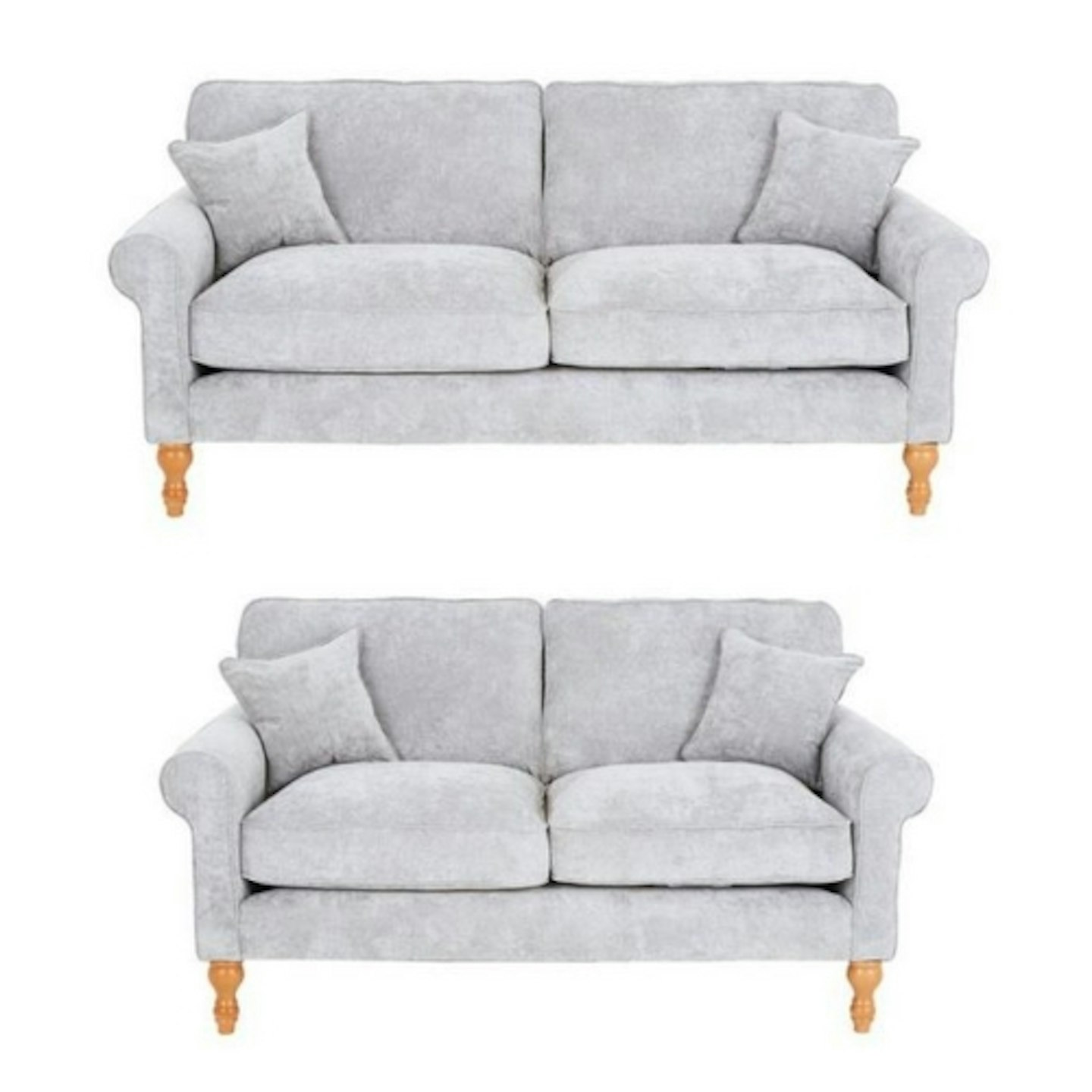 William 3 Seater + 2 Seater Fabric Sofa Set (Buy & SAVE!)