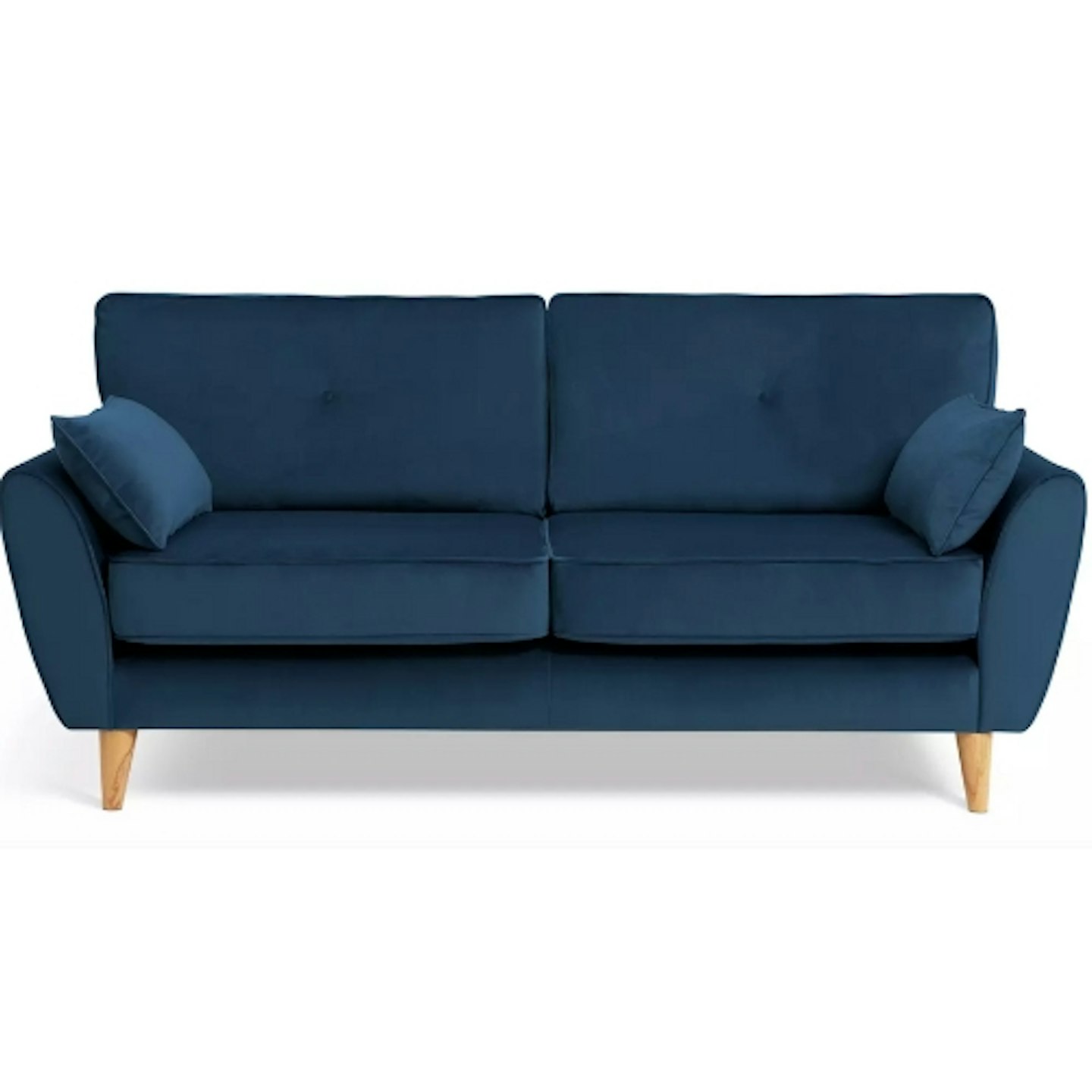 Habitat Iris Fabric 3 Seater Sofa - Navy