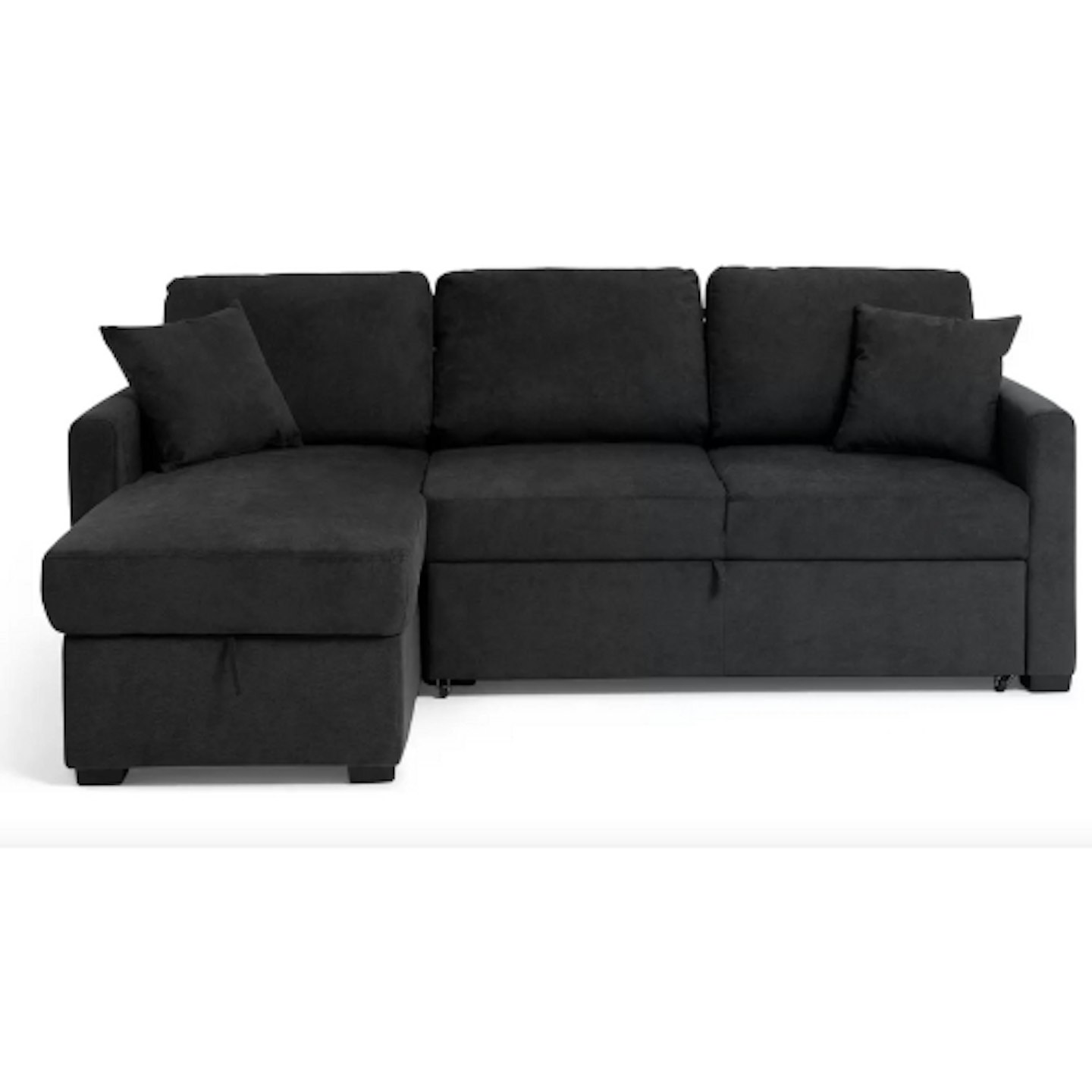 Habitat Reagan Left Hand Corner Chaise Sofa Bed - Charcoal