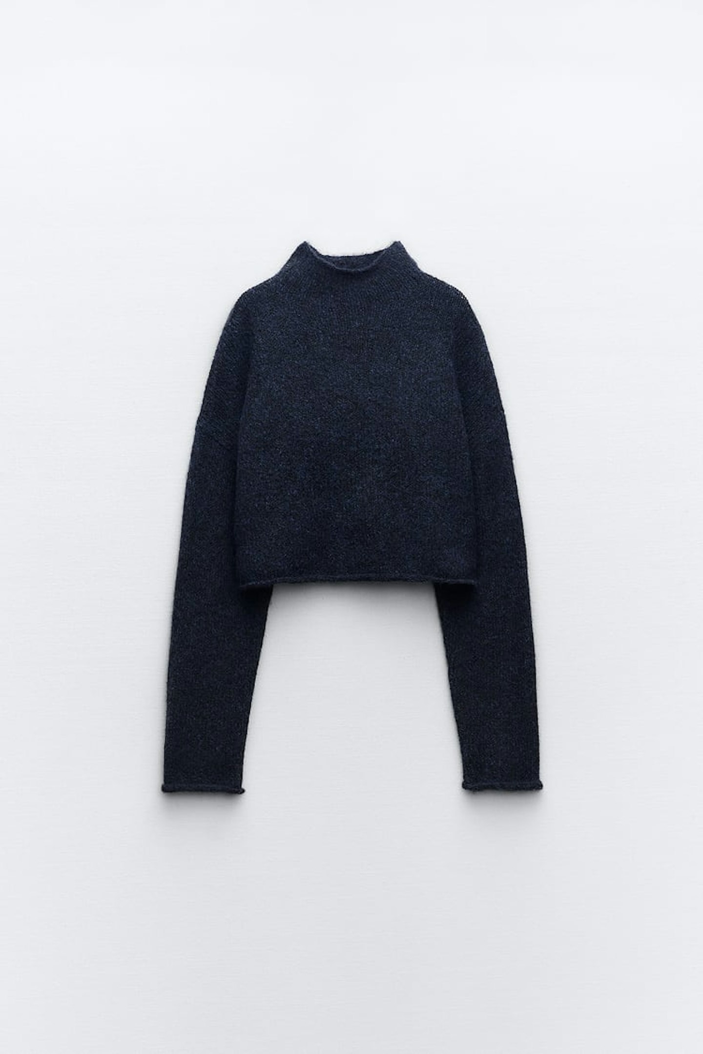 Knit Cropped Cozy Sweater